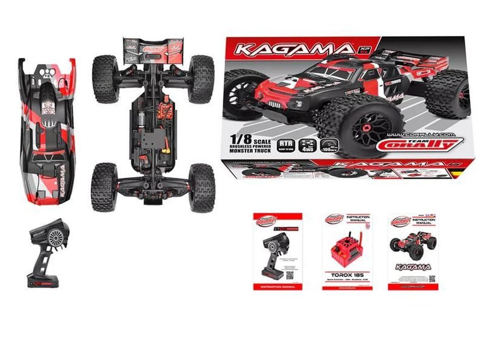 Team Corally RC-Auto KAGAMA XP 6S - RTR Rot 6S Brushless Power - No Battery No Charger