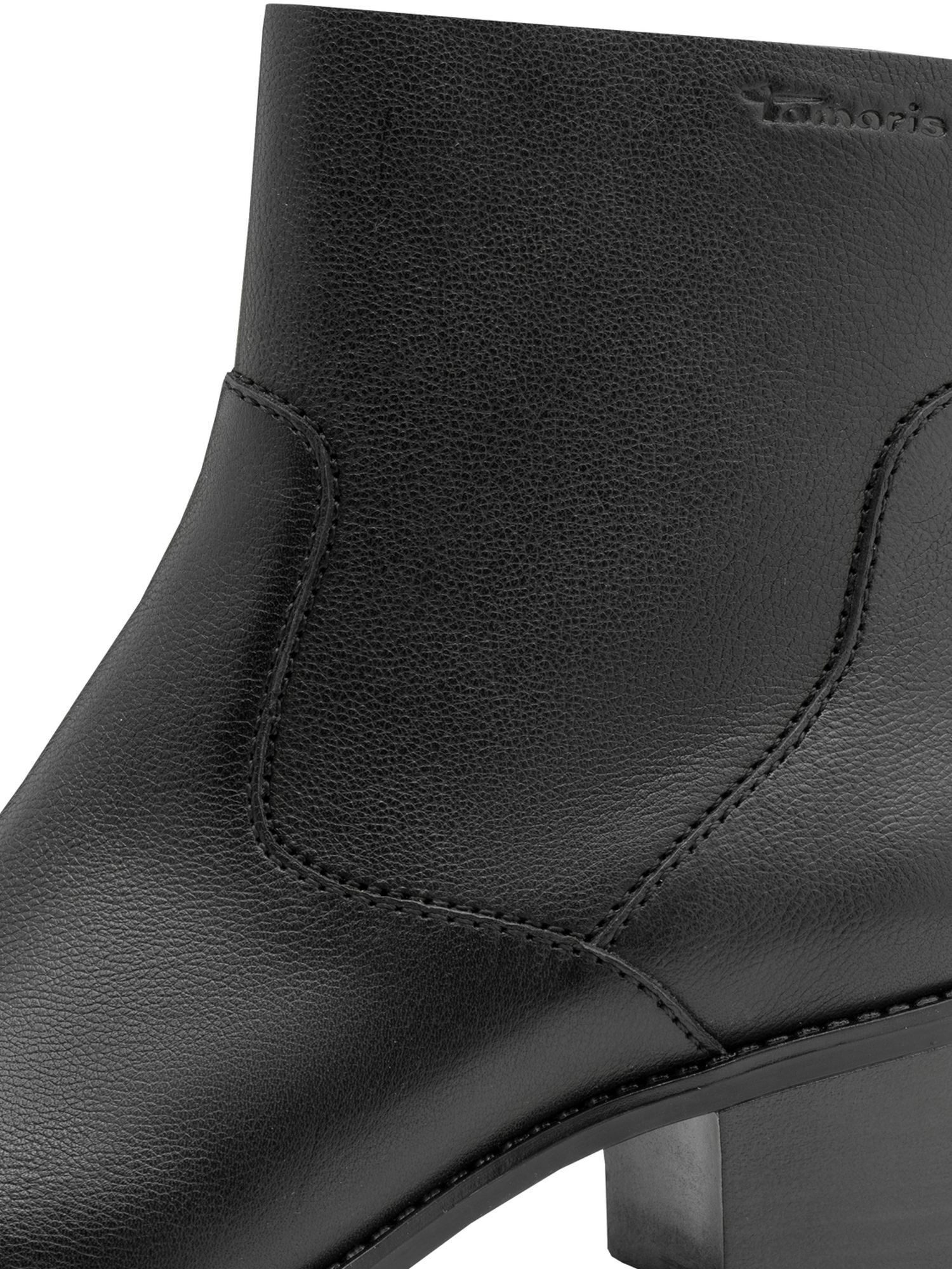 Tamaris ANTIslide, COMFORT-Lining aus Leder Blockabsatz Stiefelette ANTIslide