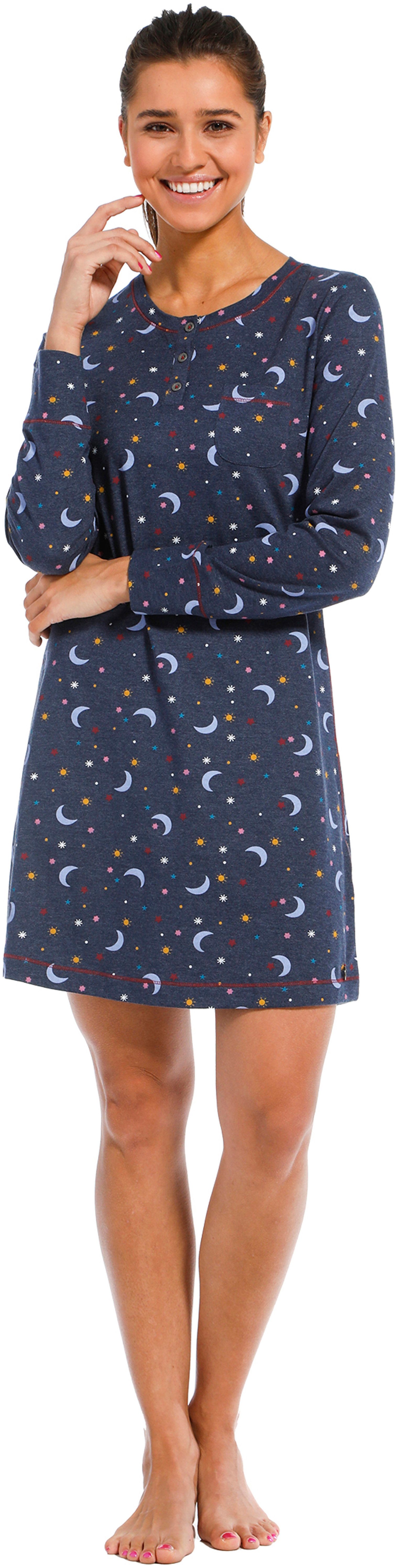 Rebelle Nachthemd Damen Nachthemd mit Mond günstig online kaufen