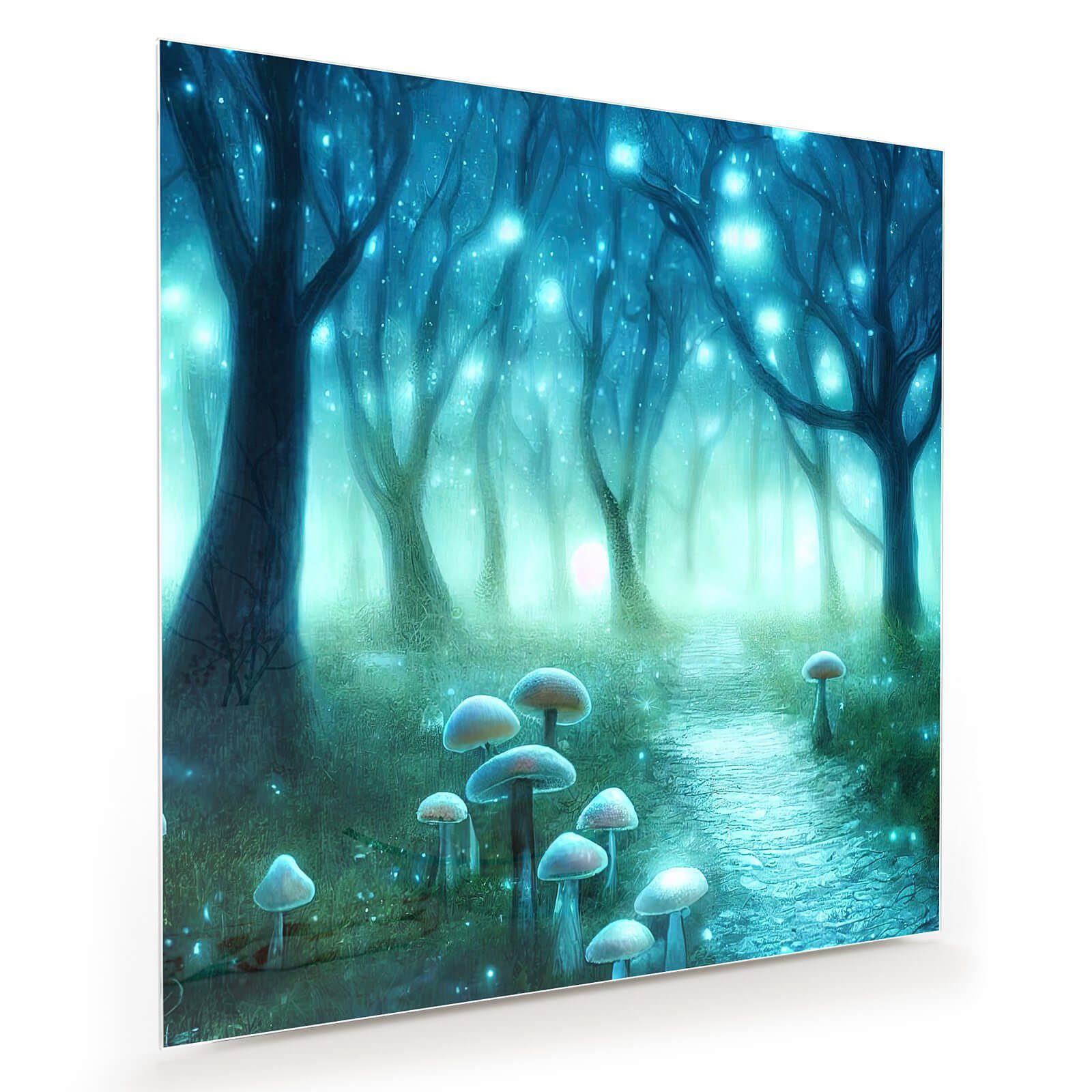 ᐅ Primedeco Glasbild Wandbild Quadratisch Pfifferling Traum mit ...