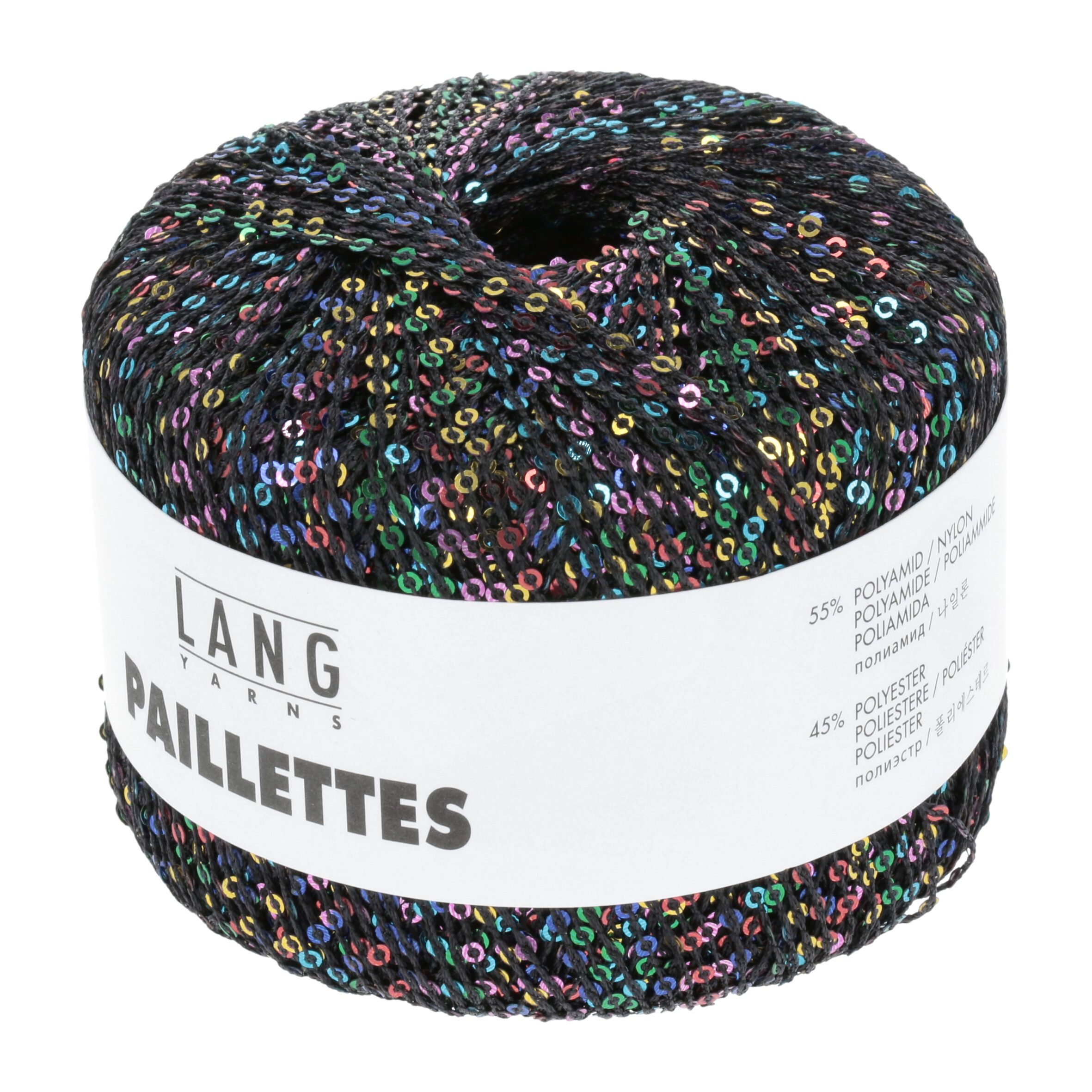 LANG YARNS Paillettes Häkelwolle, 112 m