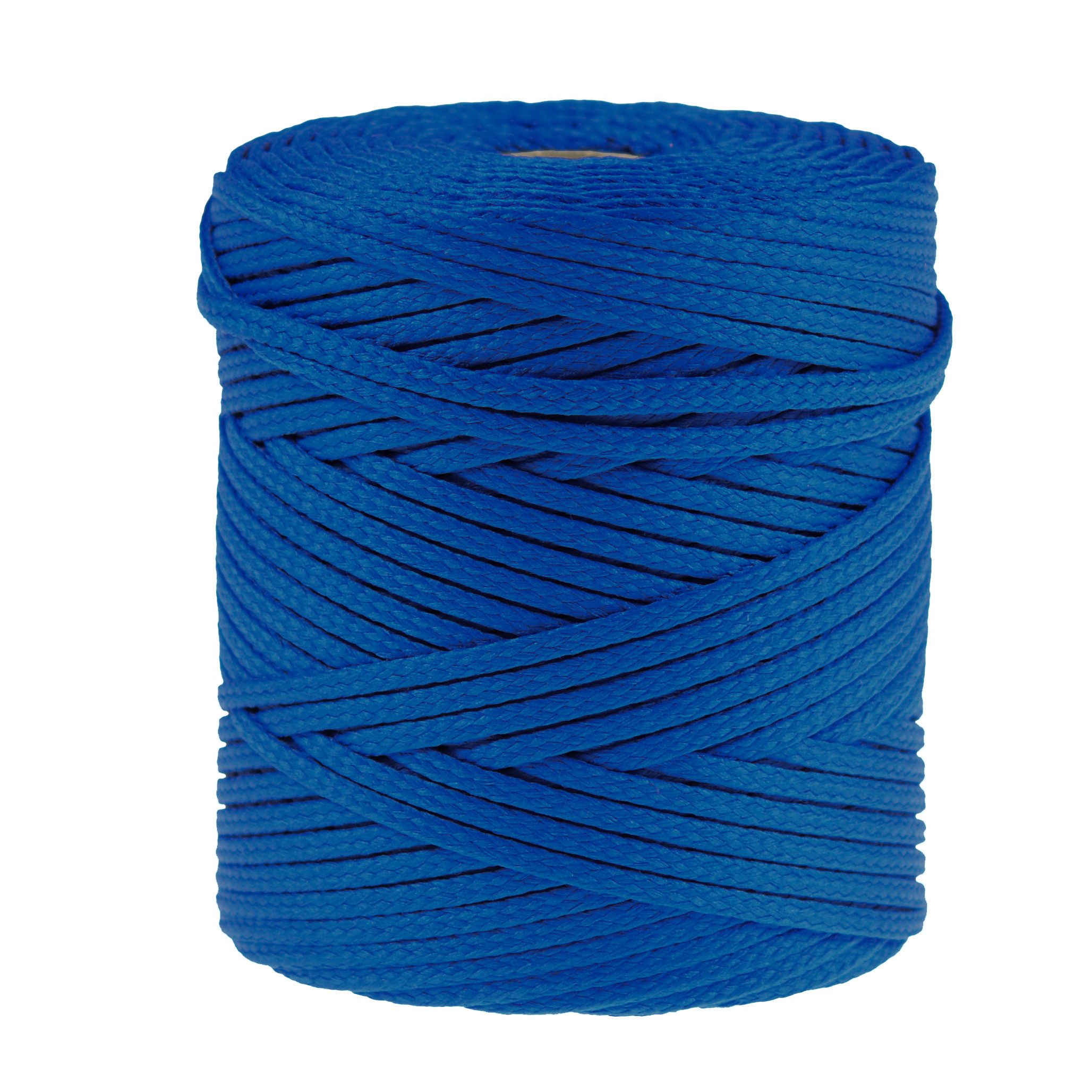 maDDma Seil 100m Polyester-Schnur Kordel 4mm, royal blue