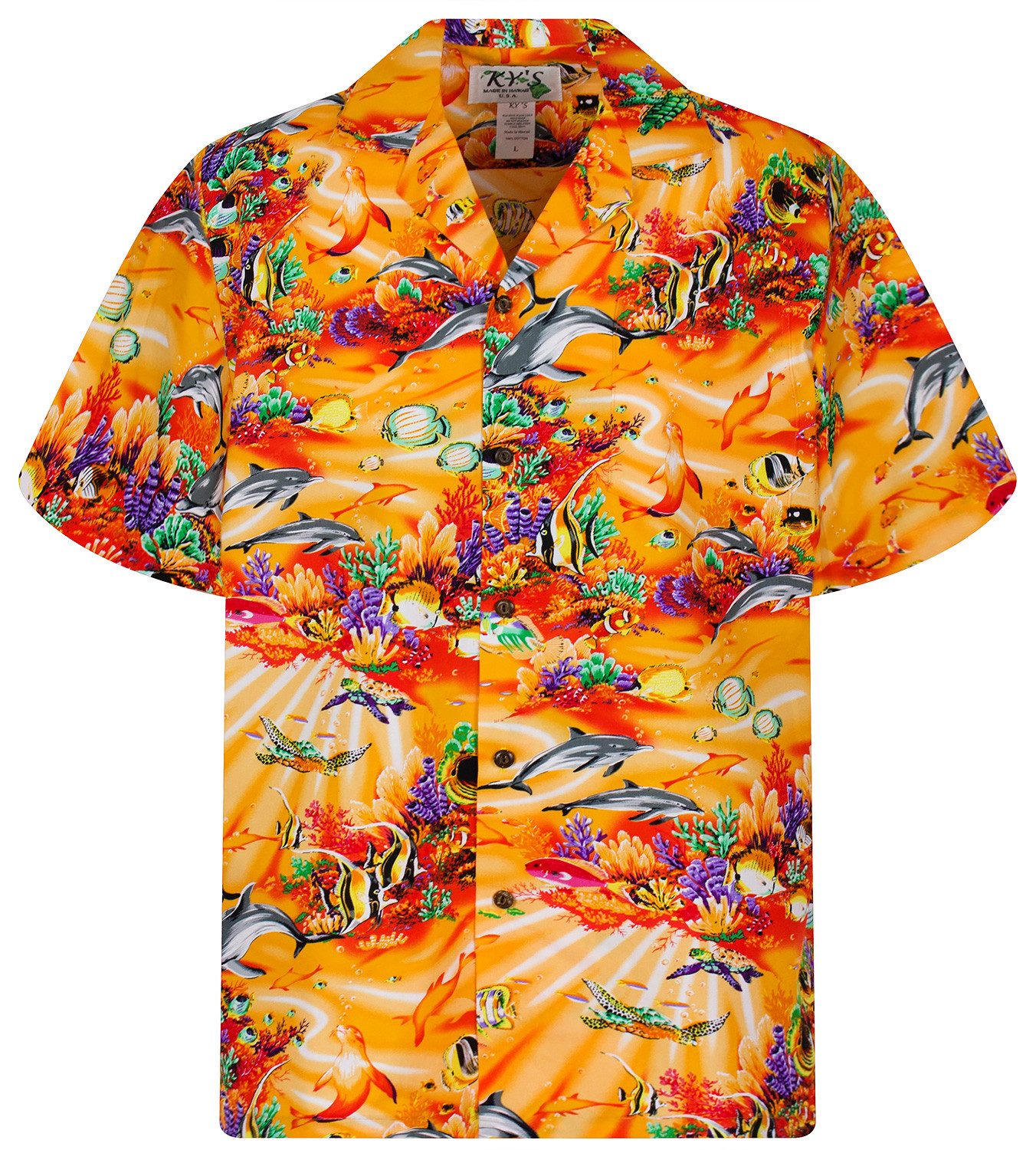 KY's Hawaiihemd Aquarium Original Hawaiihemd mit günstig online kaufen