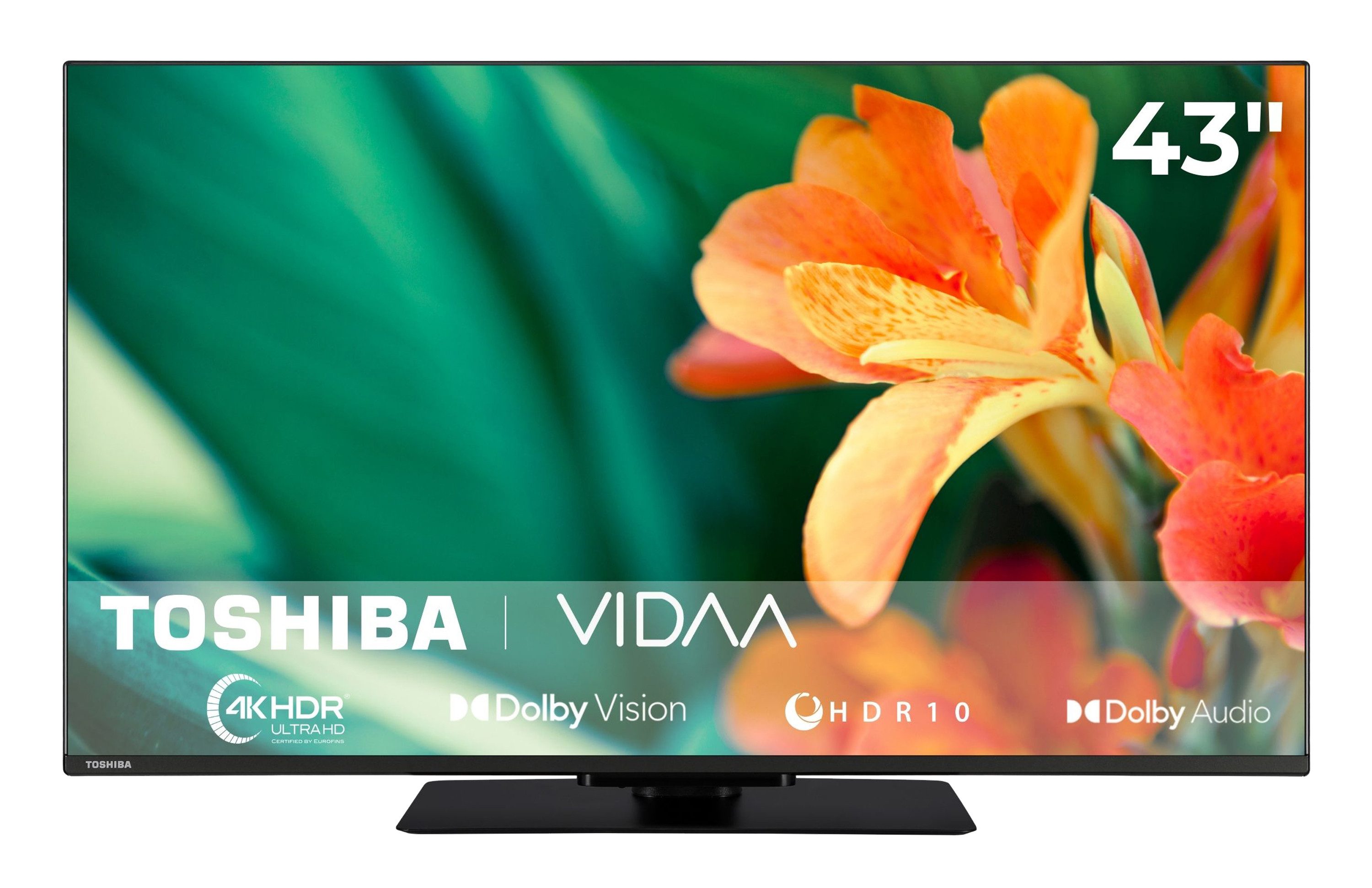 Toshiba 43UV3463DA LCD-LED Fernseher (108 cm/43 Zoll, 4K Ultra HD, VIDAA Smart TV, HDR Dolby Vision, Triple-Tuner, VIDAA, Alexa-fähig)