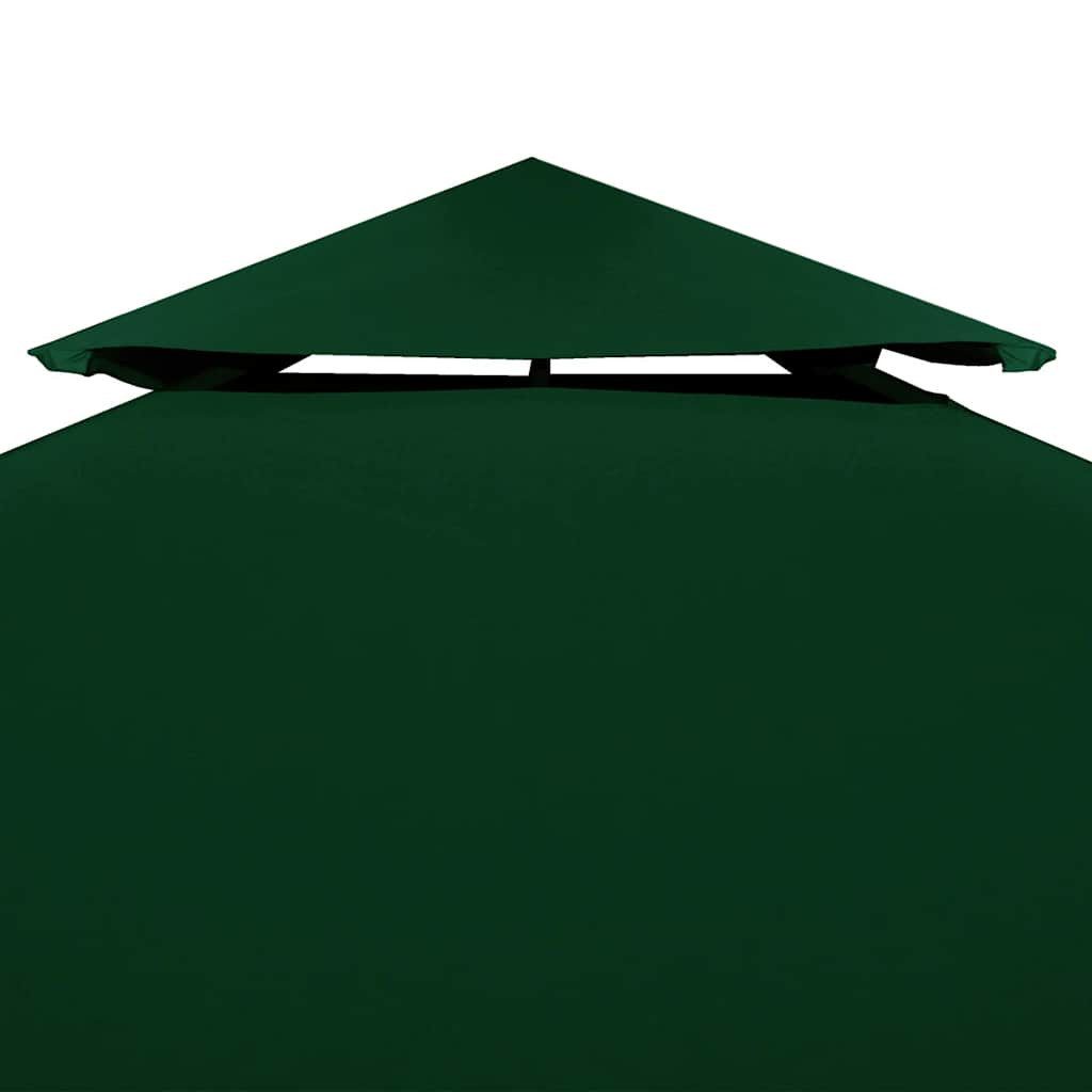 vidaXL Pavillon-Ersatzdach Pavillon-Ersatzdach 310 g/m² Grün 3x3 m, 300 x 300 cm