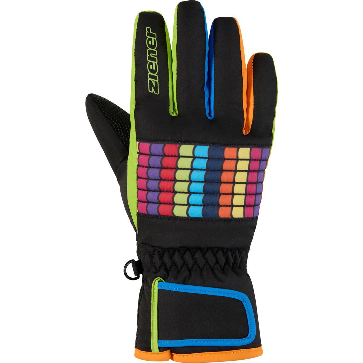 Ziener Skihandschuhe Lamil-z AS Glove Junior Unisex Bunte Skihandschuhe für Kinder mit wasser- und winddichter Membran