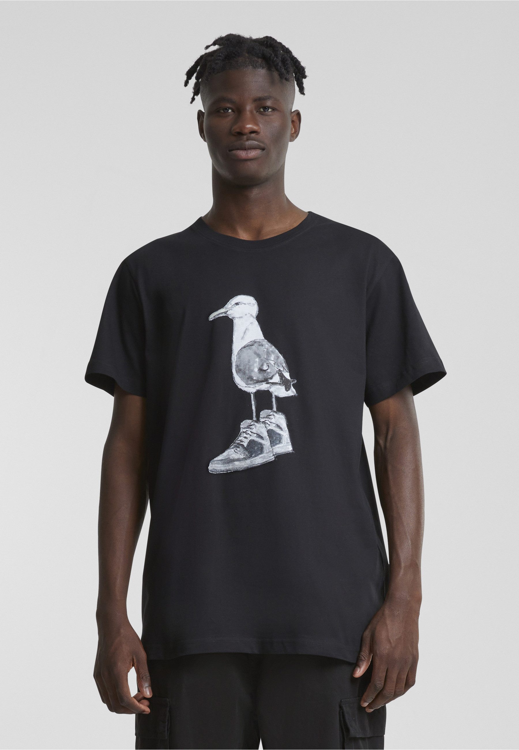 MisterTee T-Shirt MisterTee Herren Seagull Sneakers Tee (1-tlg)