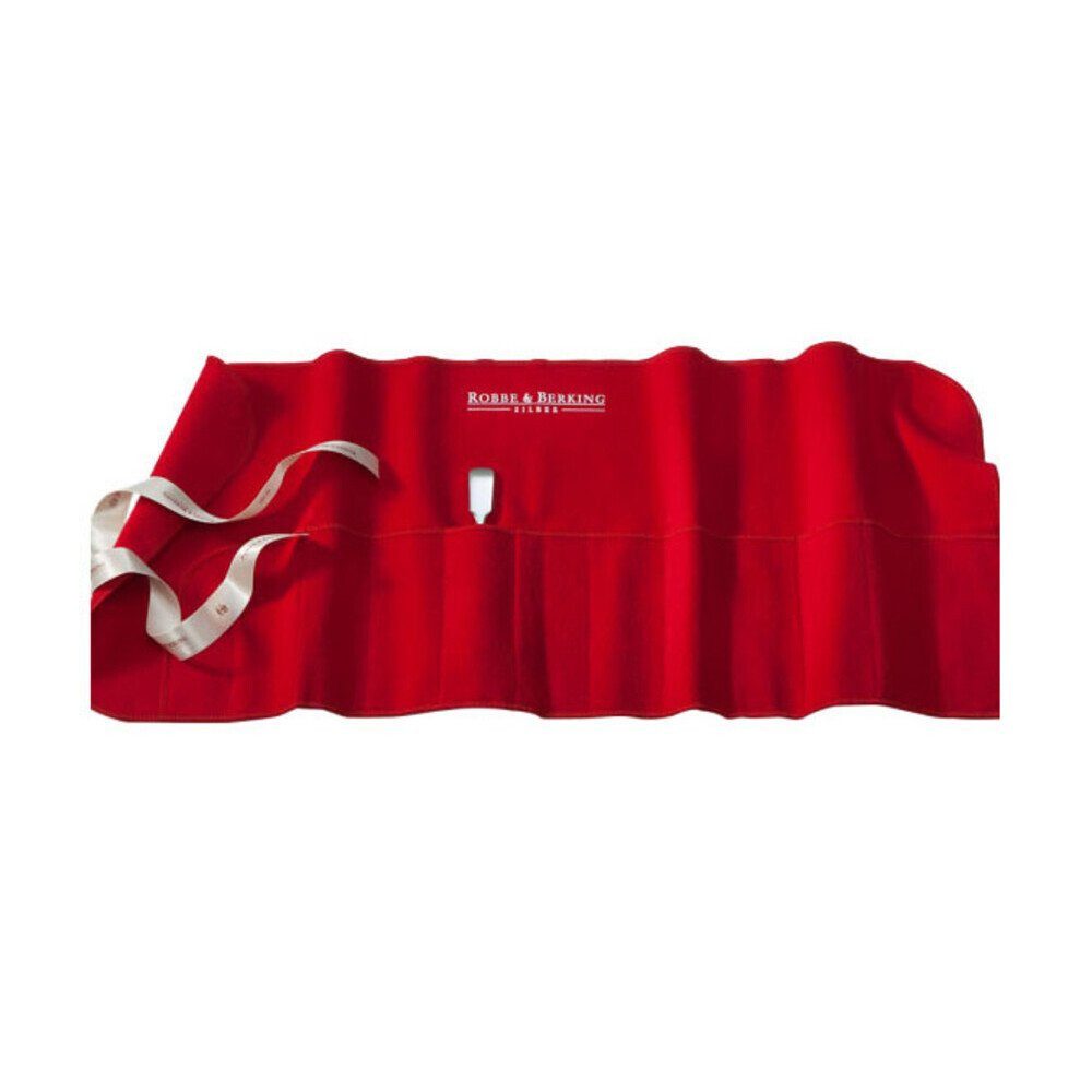 Robbe & Berking Besteckkoffer Bestecktasche Grösse 3 für 12 Kaffeelöffel o.12 Kuchengabeln, Filz, Bestecktasche Grösse, 59,00cm, Filz