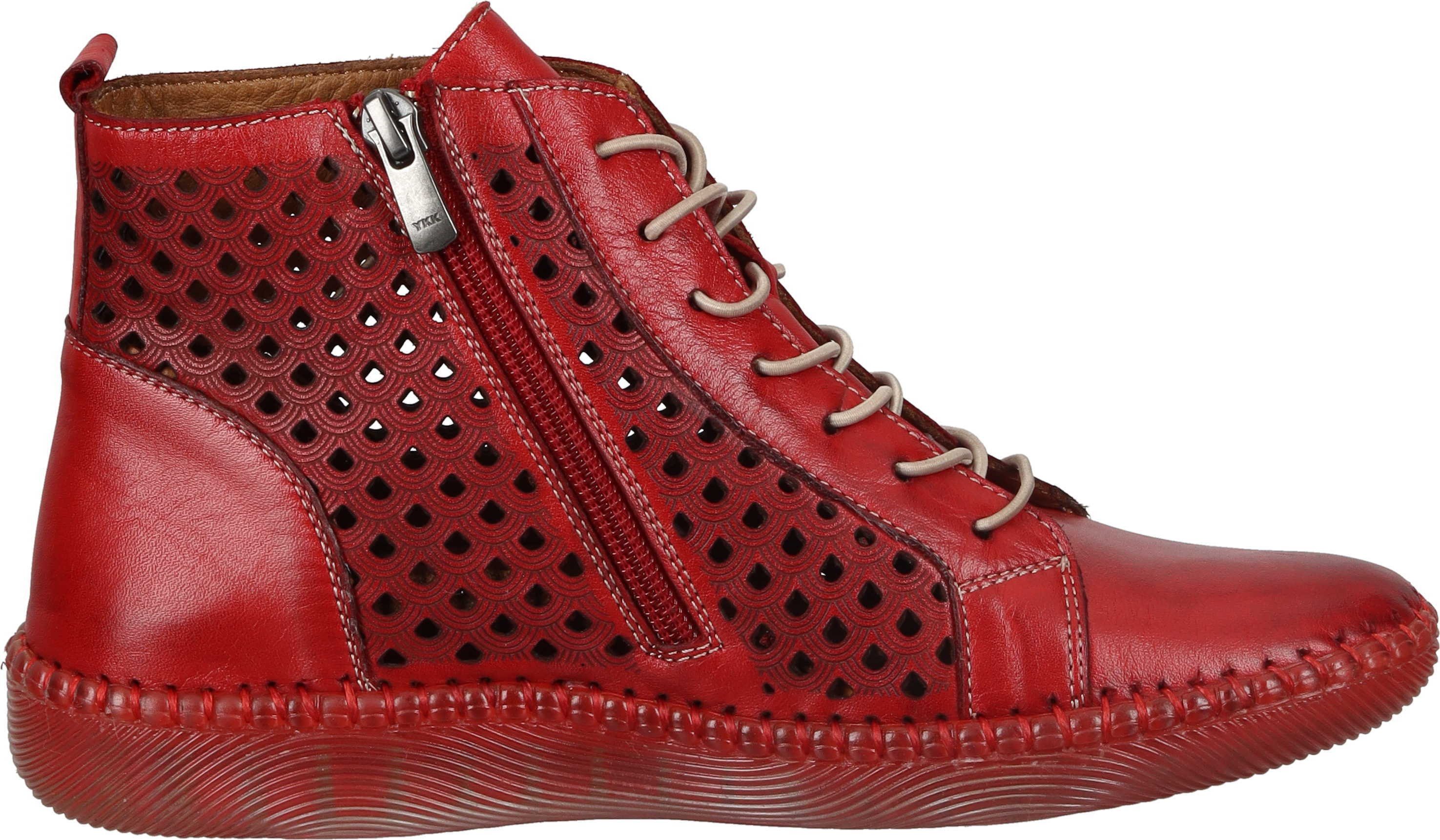 Manitu Stiefeletten Schnürstiefelette aus echtem Leder