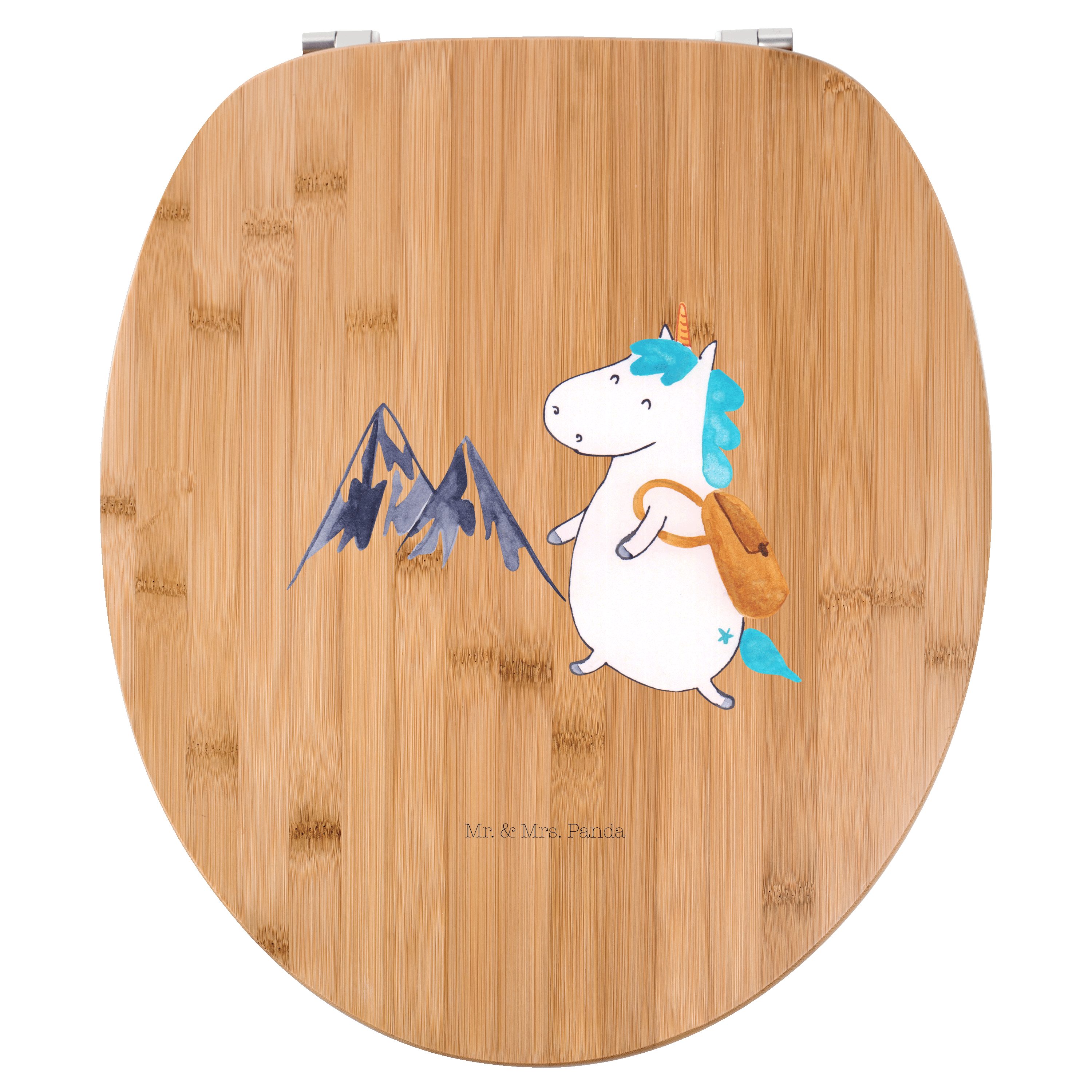 Mr. & Mrs. Panda WC-Sitz „Pony“ – Niedlicher Toilettendeckel Mit Pferdemotiv, Aus Bambus Oder MDF
