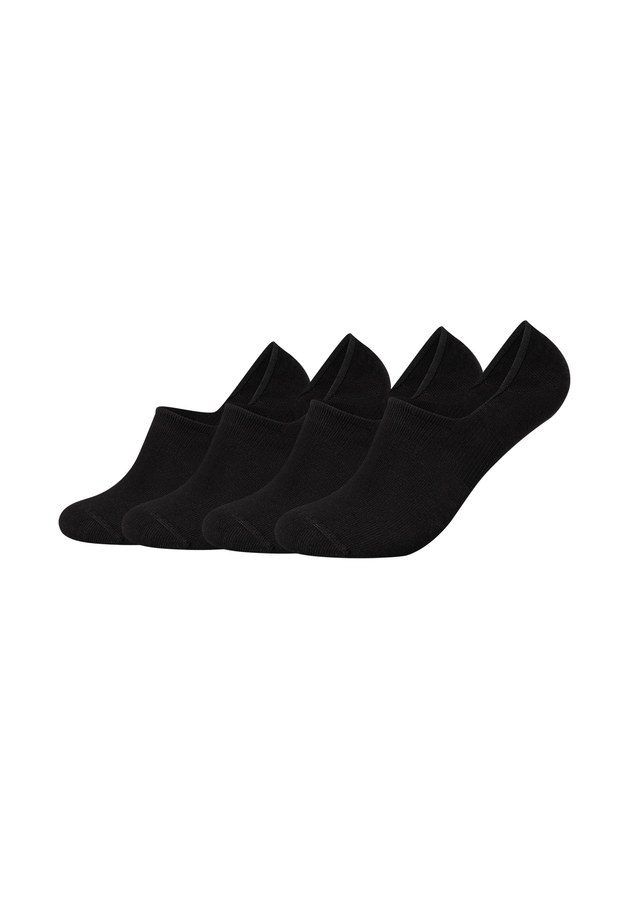 Comfort dezenter Camano Füßlinge schwarz, in Optik (4-Paar) schwarz
