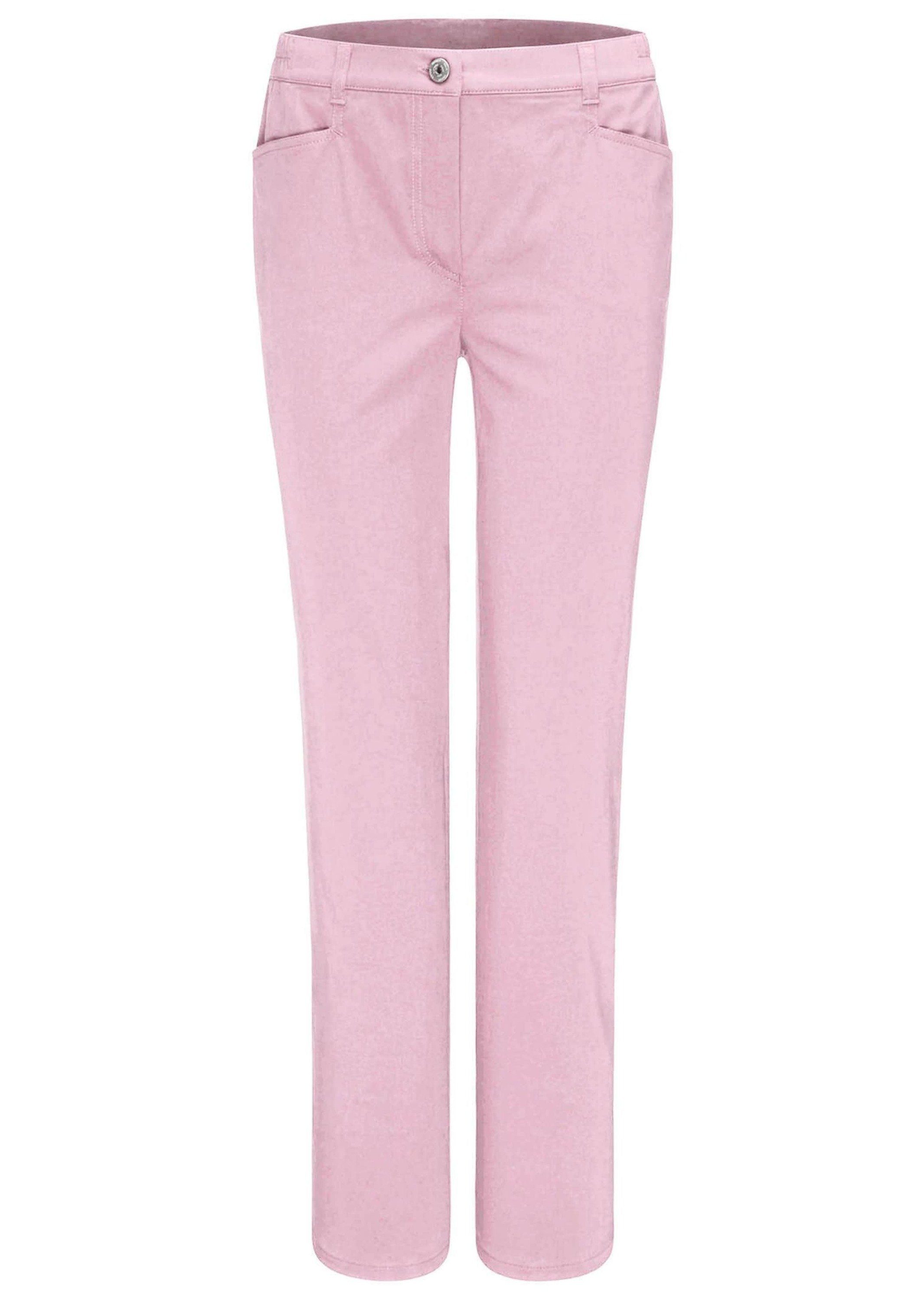 GOLDNER Stoffhose Baumwollhose mit Dehnbund Stoffhose mit Eingrifftaschen, Gürtelschlaufen und Knöchellänge – Bild 2 von 3