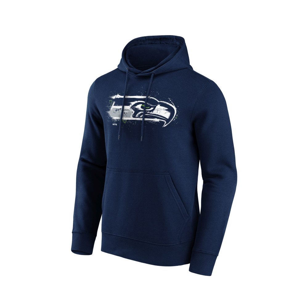 Seattle Seahawks Hoodie Seattle Seahawks Splatter Crest Graphic Hoodie