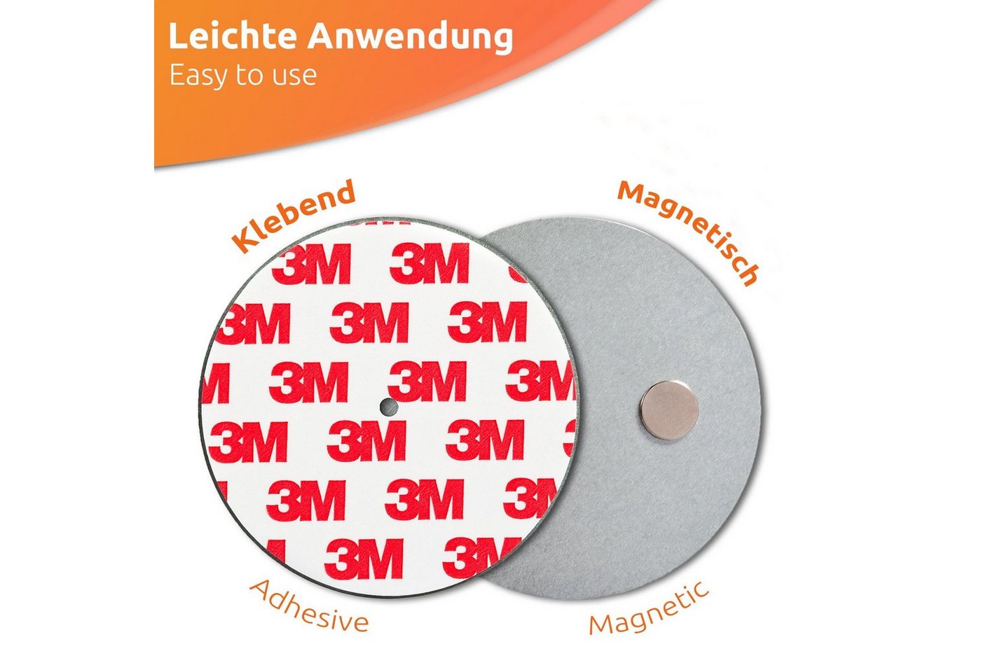 Thumbnail - ECENCE Magnethalter 10x Magnethalterung 70mm für Rauchmelder (10-St)
