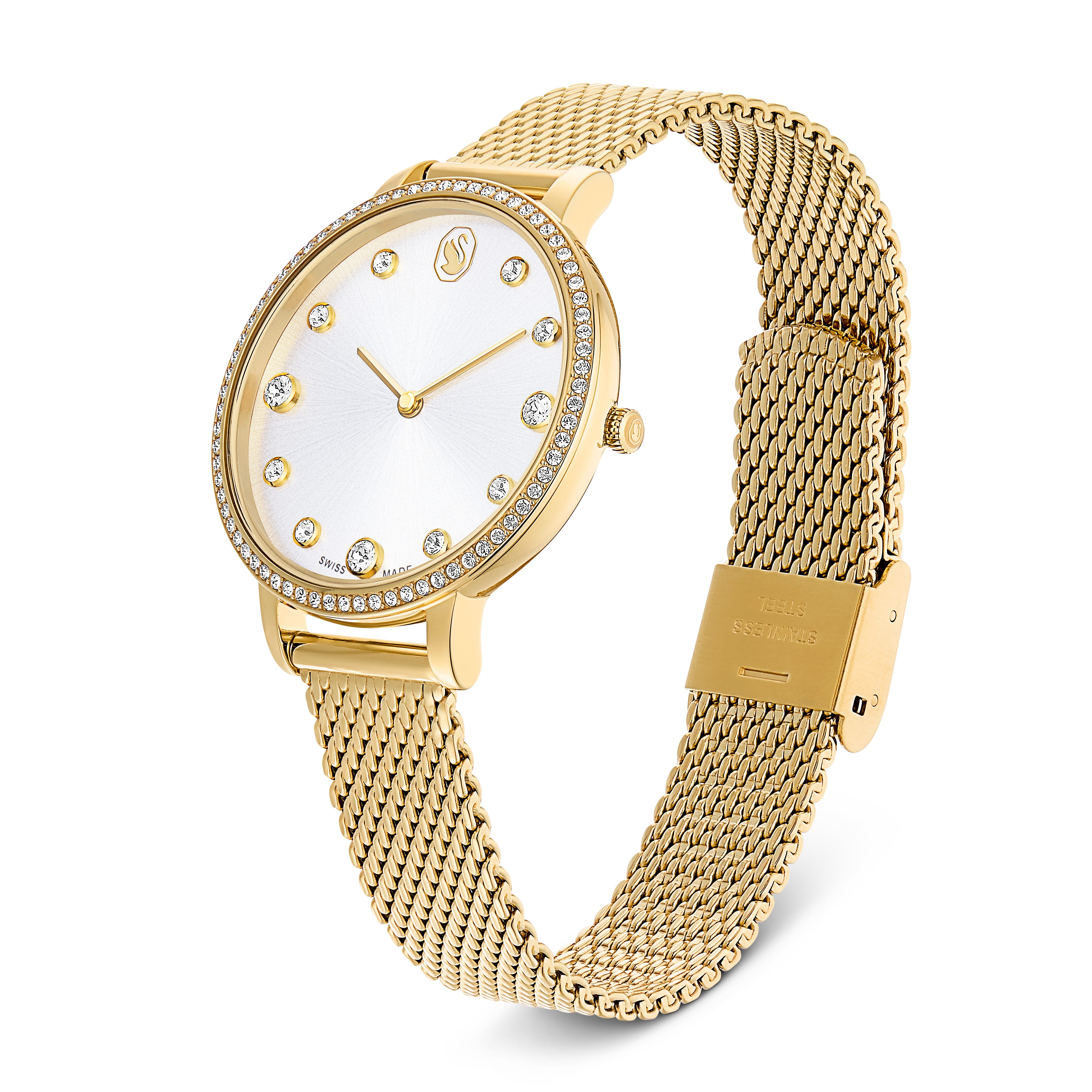 Swarovski Quarzuhr CLARICA 5740823, Armbanduhr, Damenuhr, Swiss Made, Edelstahlarmband, analog