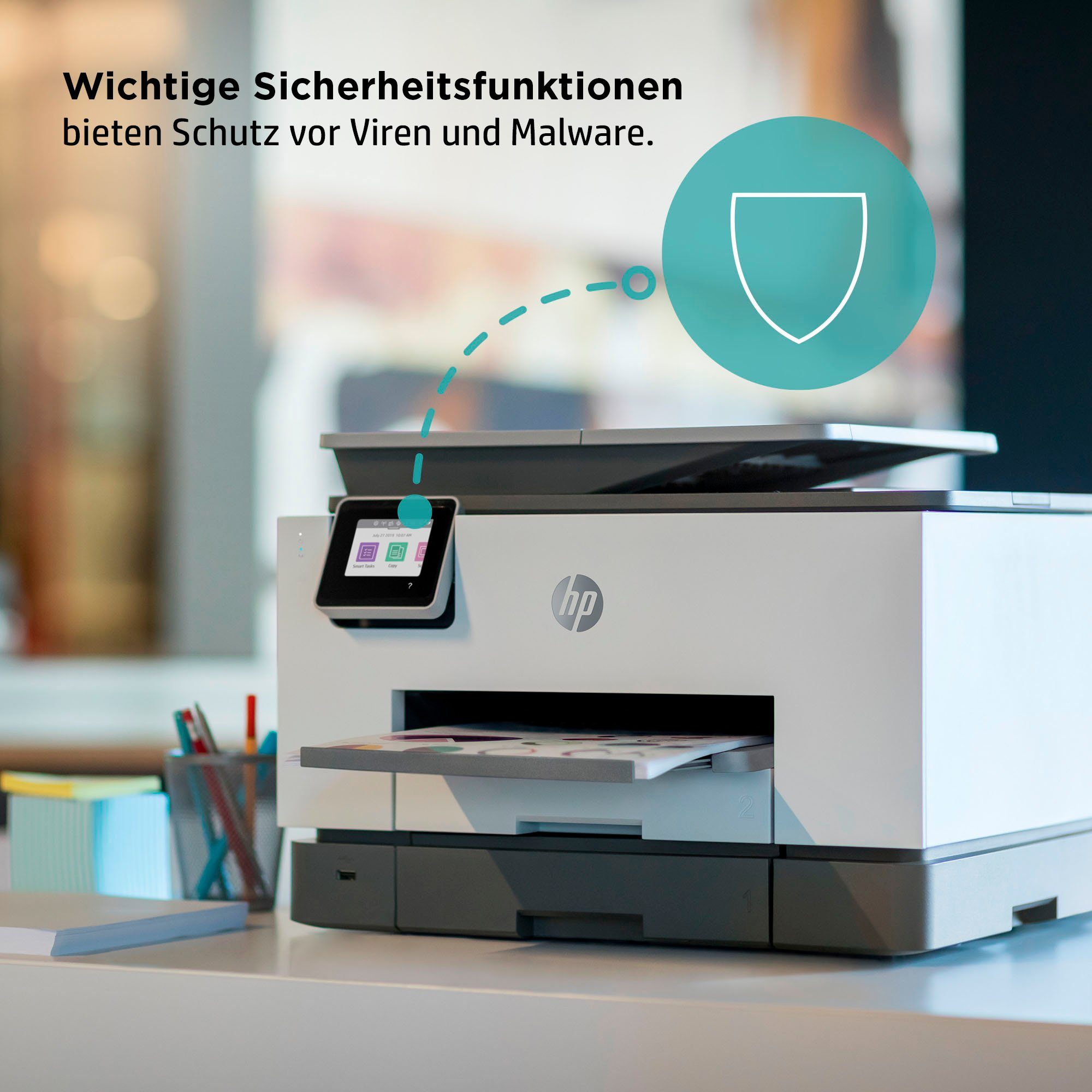 HP OfficeJet Pro (Wi-Fi), Multifunktionsdrucker, (Ethernet), A4 WLAN Ink (LAN color AiO 9022e Instant kompatibel) HP