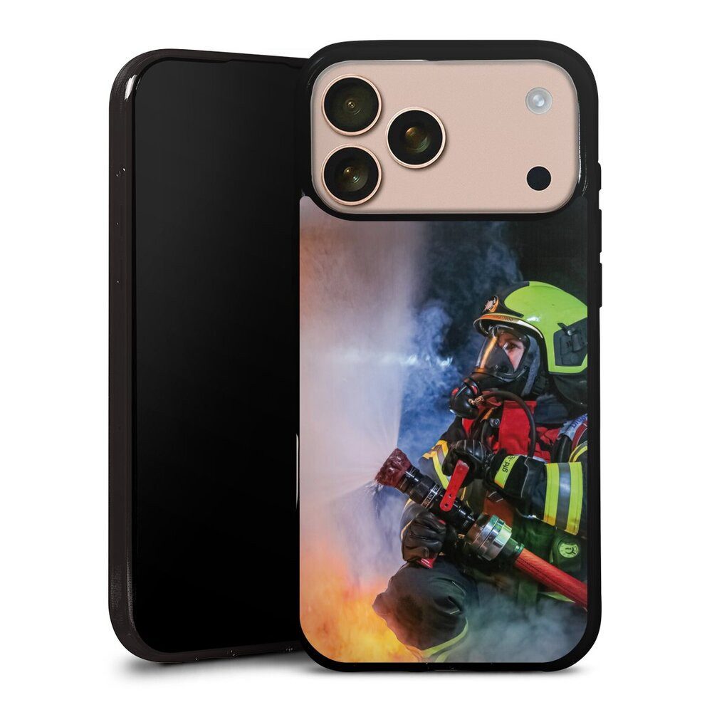DeinDesign Handyhülle Feuerwehr Feuer Lebensretter Innenangriff, Apple iPhone 17 Pro Max Silikon Hülle Bumper Case Handy Schutzhülle