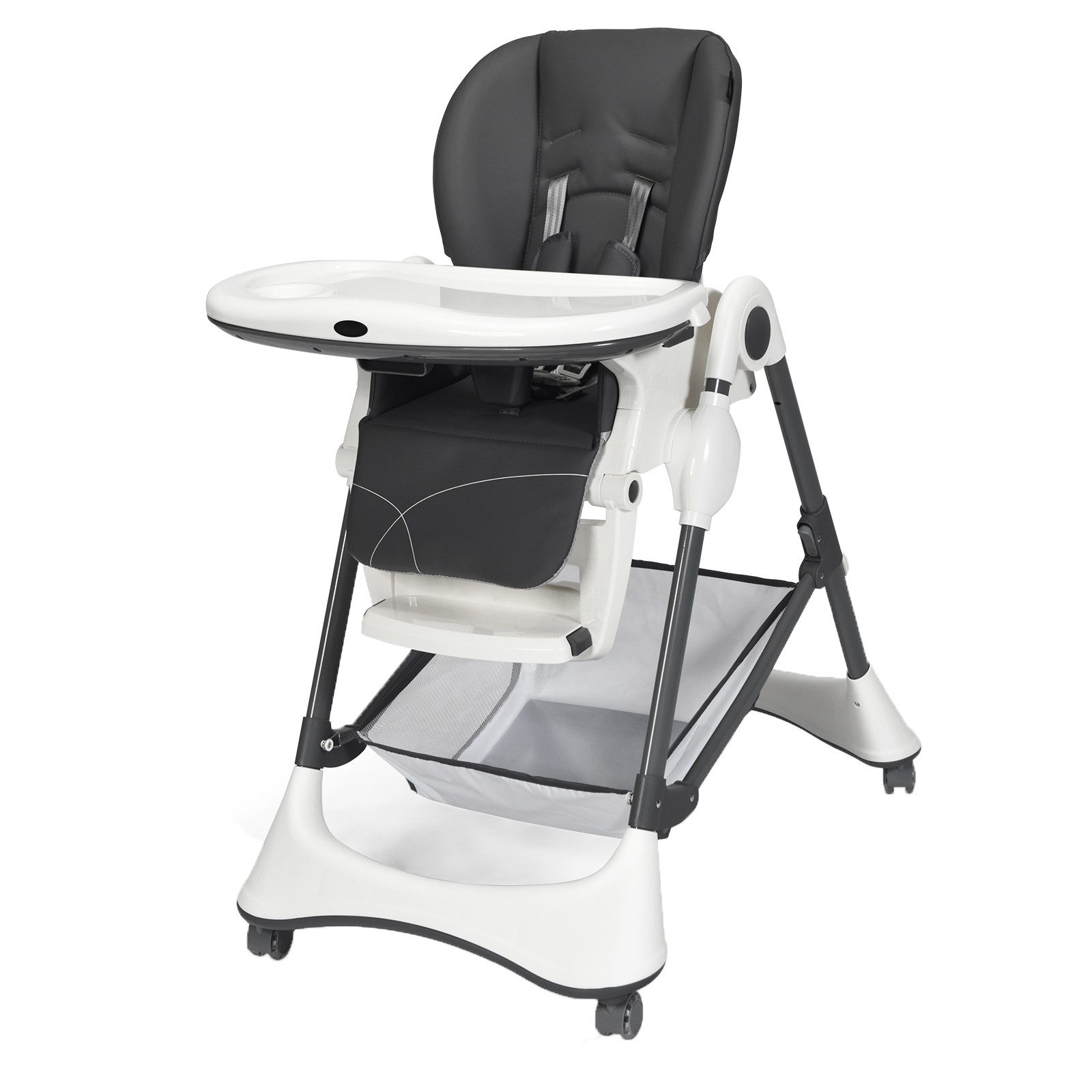 COSTWAY Hochstuhl Babyhochstuhl, mit verstellbarer Rückenlehne günstig online kaufen