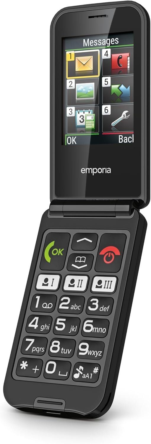 Emporia Talkglam 0,3 cm, Kamera, Kurzwahltasten, 3 MP Integrierte Digitalkamera) (6,10 Seniorenhandy