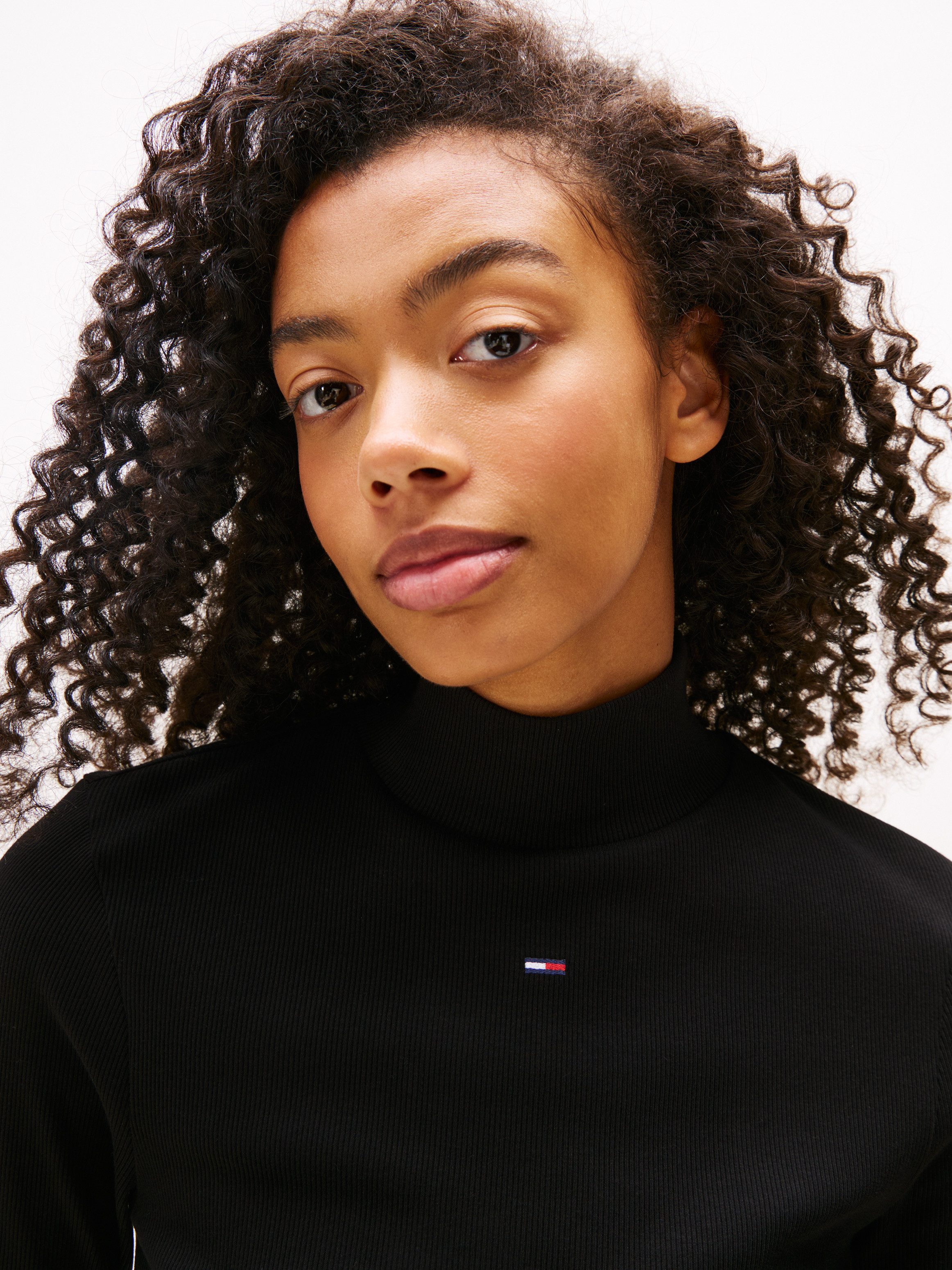 Tommy Jeans Langarmshirt TJW ESSENTIAL MOCK günstig online kaufen