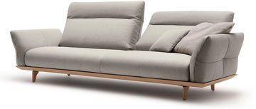 hülsta sofa 4-Sitzer hs.460, Sockel in Eiche, Füße Eiche natur, Breite 248 cm