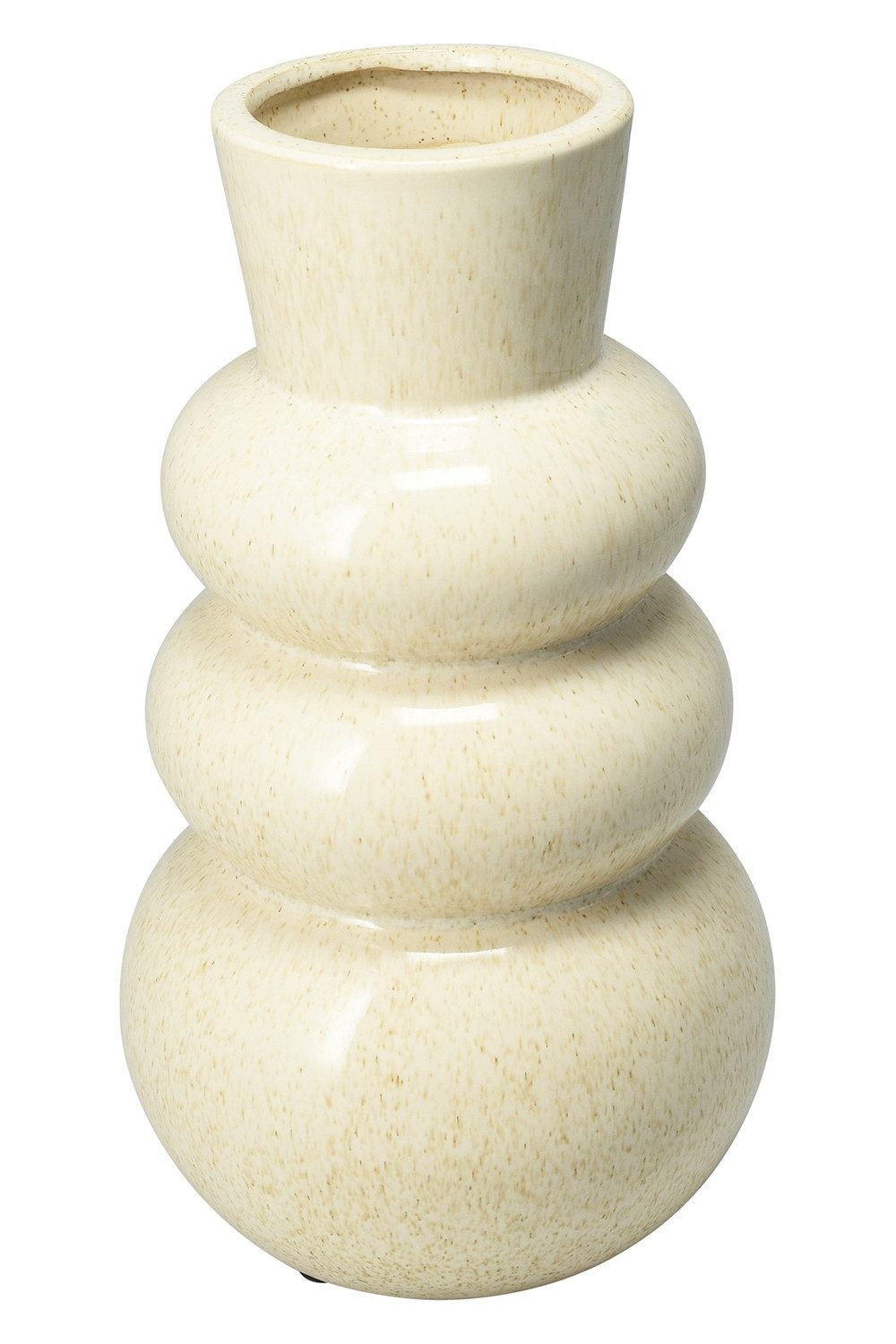 Koopman Tischvase CLEO, H 25 cm, Creme, Porzellan, Wasserdicht, (1 St)