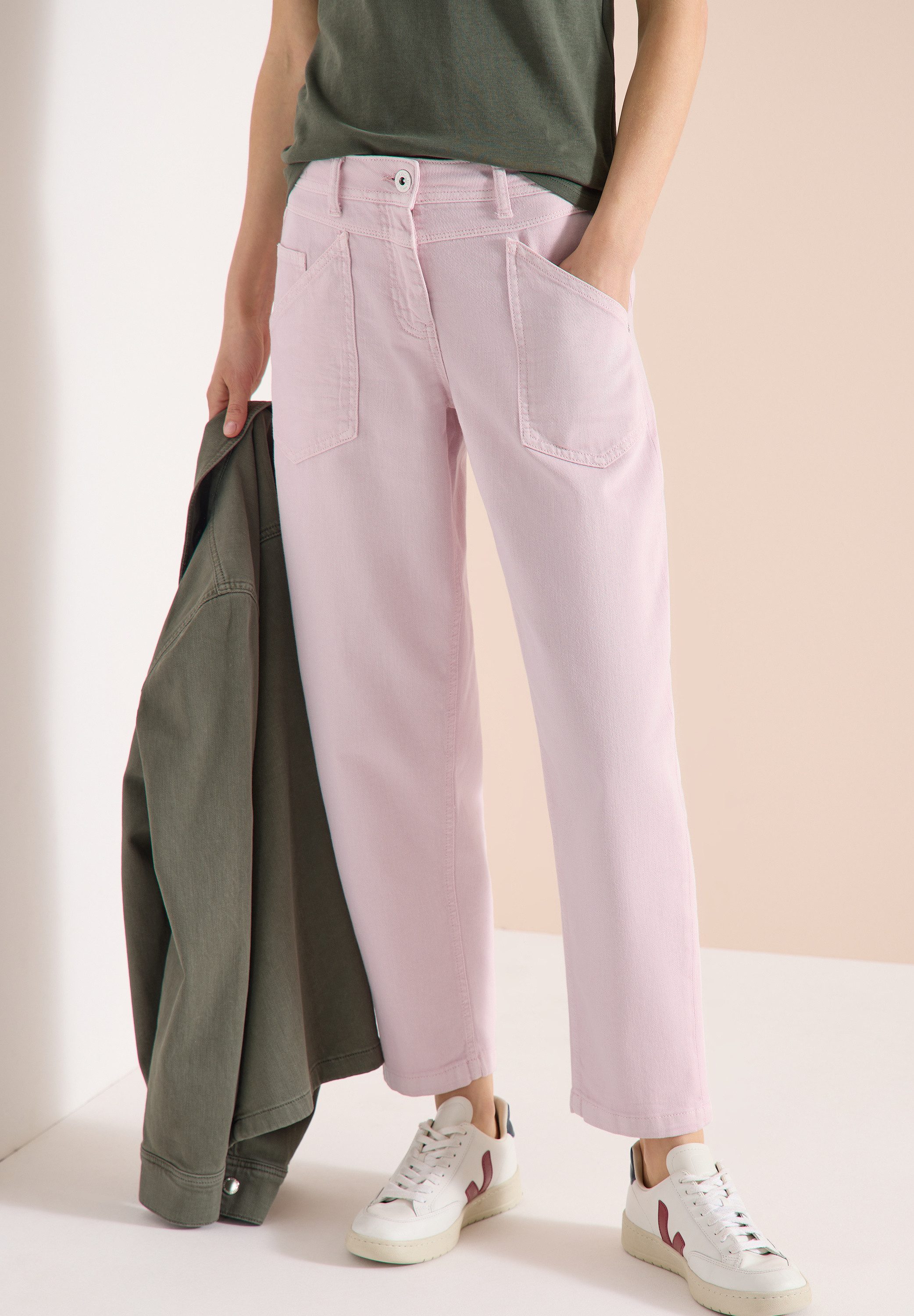 CECIL High-waist-Jeans Style Scarlett mit Taschen und Stretch