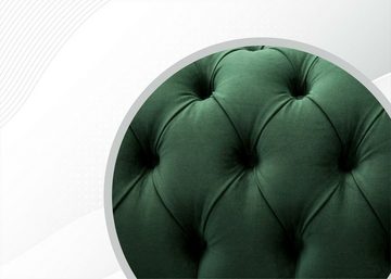 JVmoebel Chesterfield-Sofa Große Luxus Grüne Chesterfield Sofa moderne Couch Neu, Made in Europe