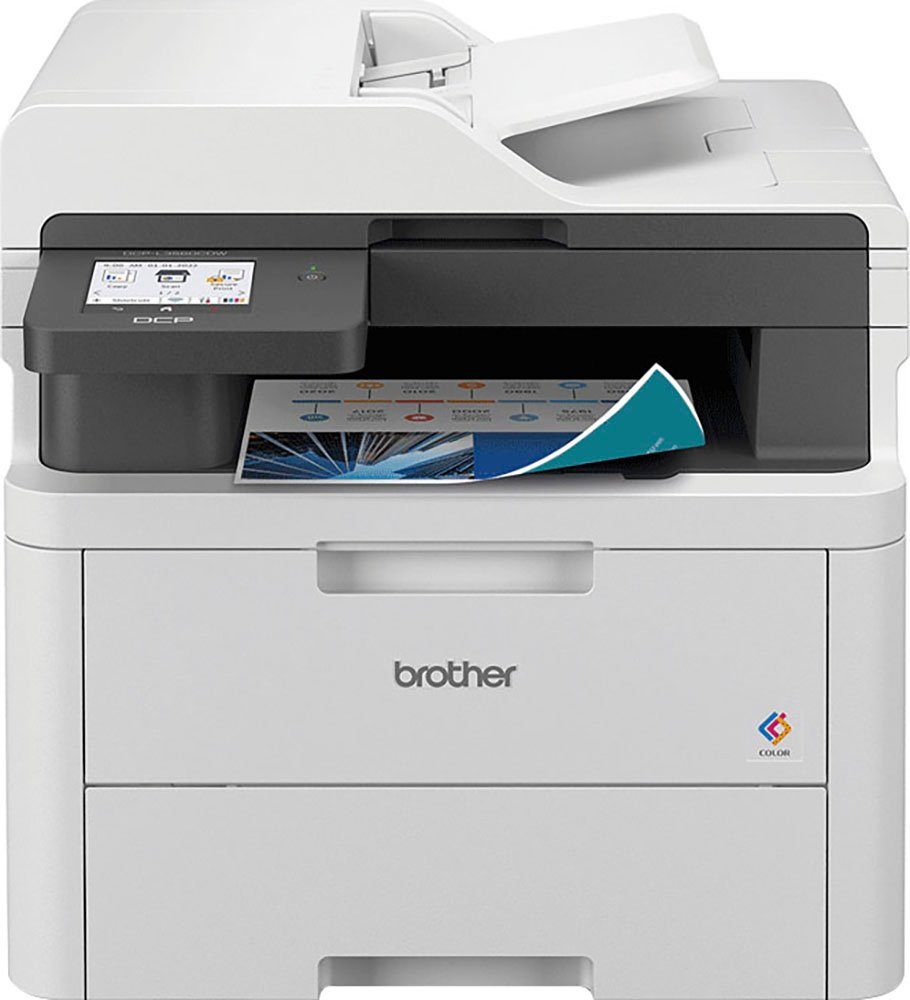 Brother DCP-L3560CDW Multifunktionsdrucker, (LAN (Ethernet), WLAN (Wi-Fi)