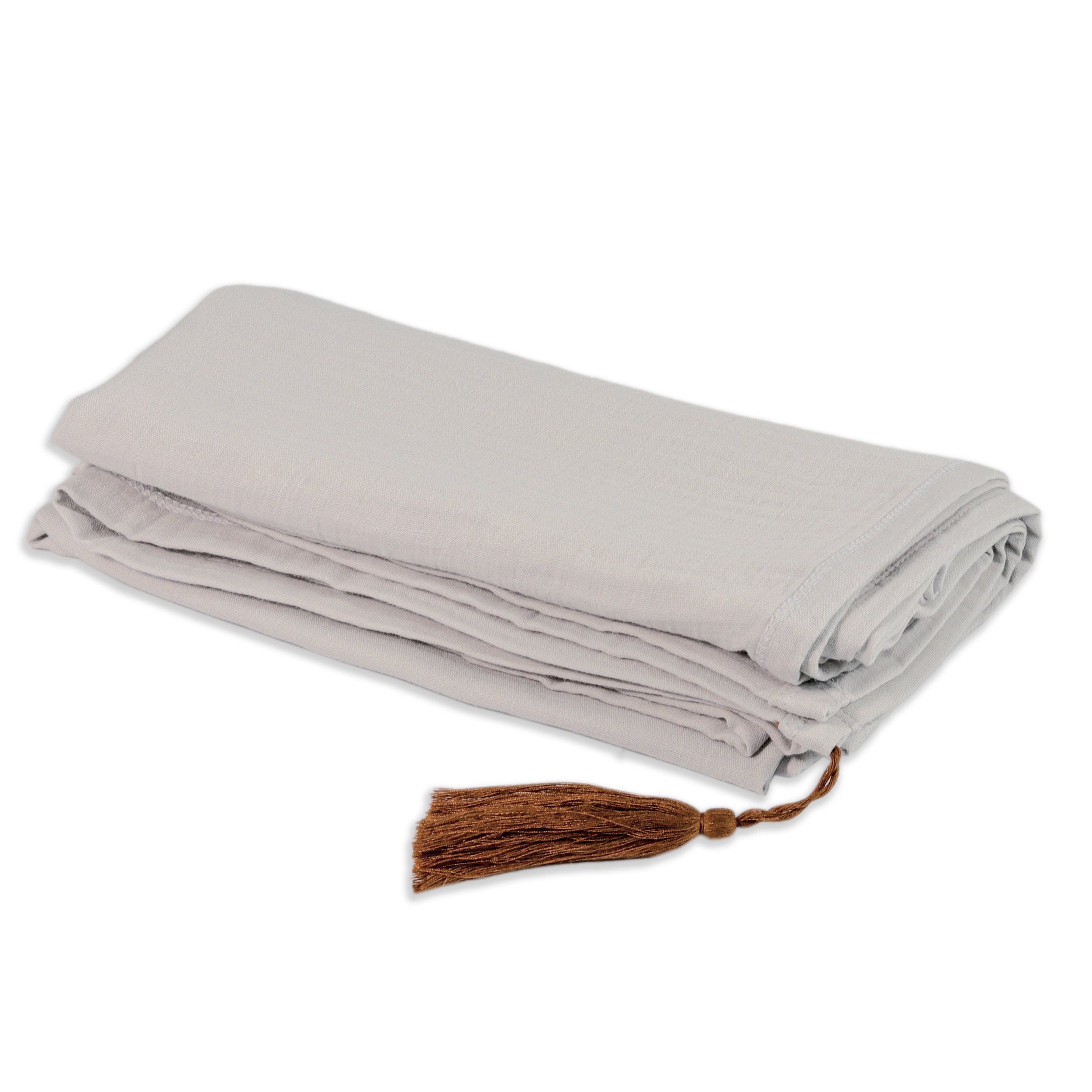 Babydecke Emma Musselin - Grau 120x120 cm Kinder Decke, Puckdaddy GmbH