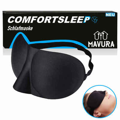 MAVURA Schlafmaske COMFORTSLEEP 3D Premium Augenmaske Schlafbrille Lichtblockierende, Nachtmaske Augenbinde blickdicht für Damen und Herren