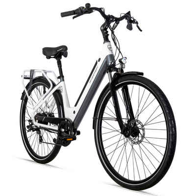 bergsteiger E-Bike Hampton 28 Zoll City E-Bike mit 250 Watt Motor, Heckmotor