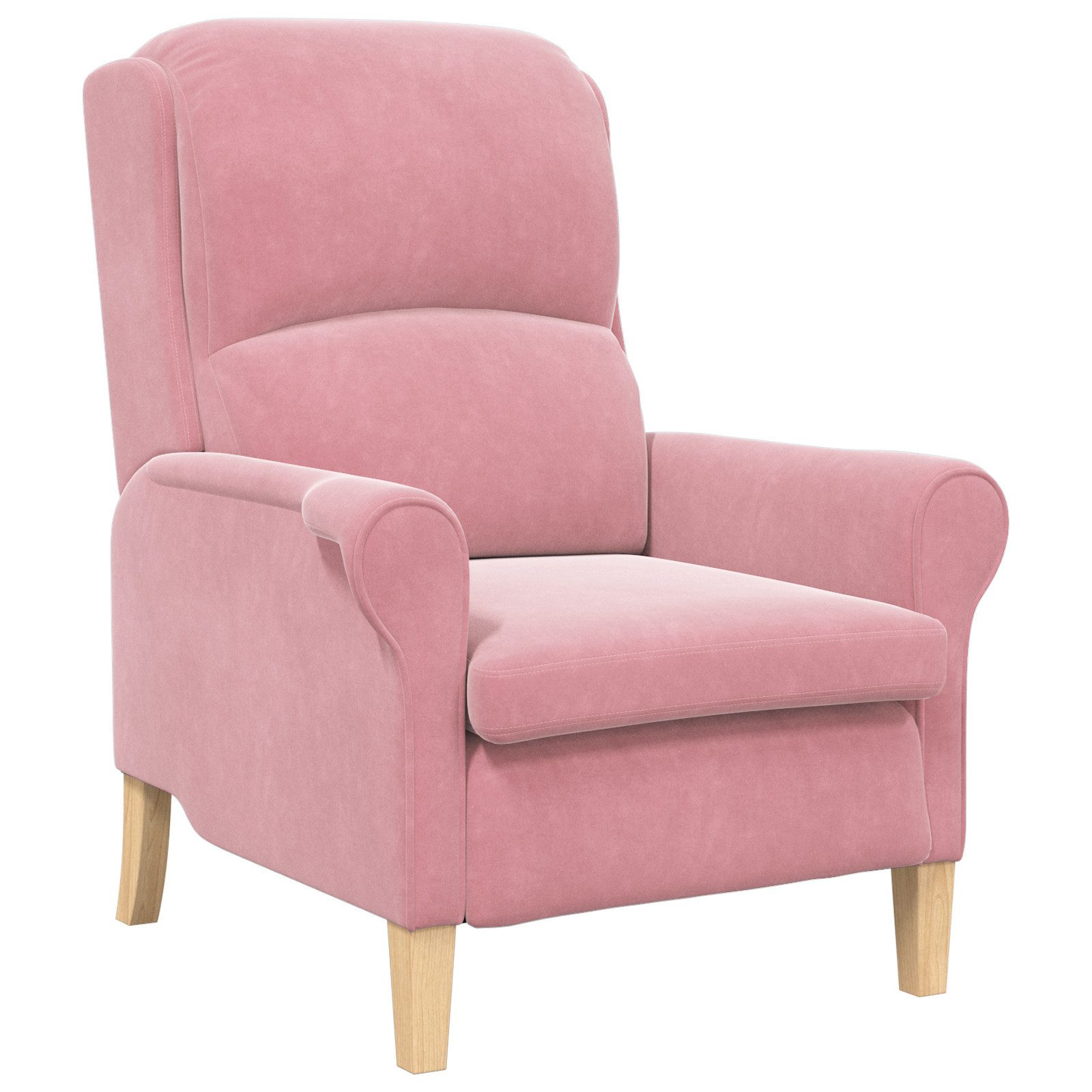 vidaXL Sessel 76 x 94 x 102 cm Sessel Wohnzimmer Polstersessel Relaxsessel rosa