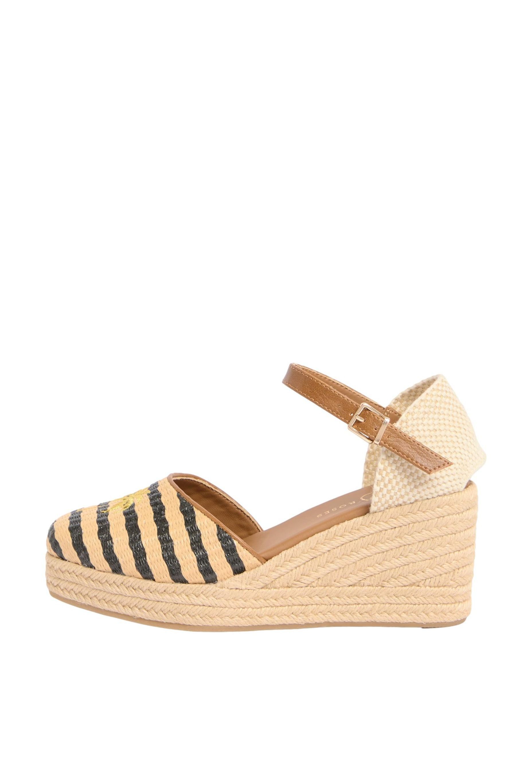 Love & Roses Sommerschuhe mit Keilabsatz Keilsandalette