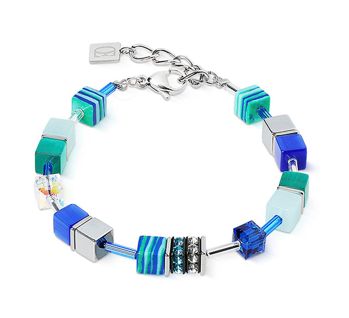 COEUR DE LION Armband Schmuck Edelstahl GeoCUBE® Duo Sparkling Ocean Würfel günstig online kaufen