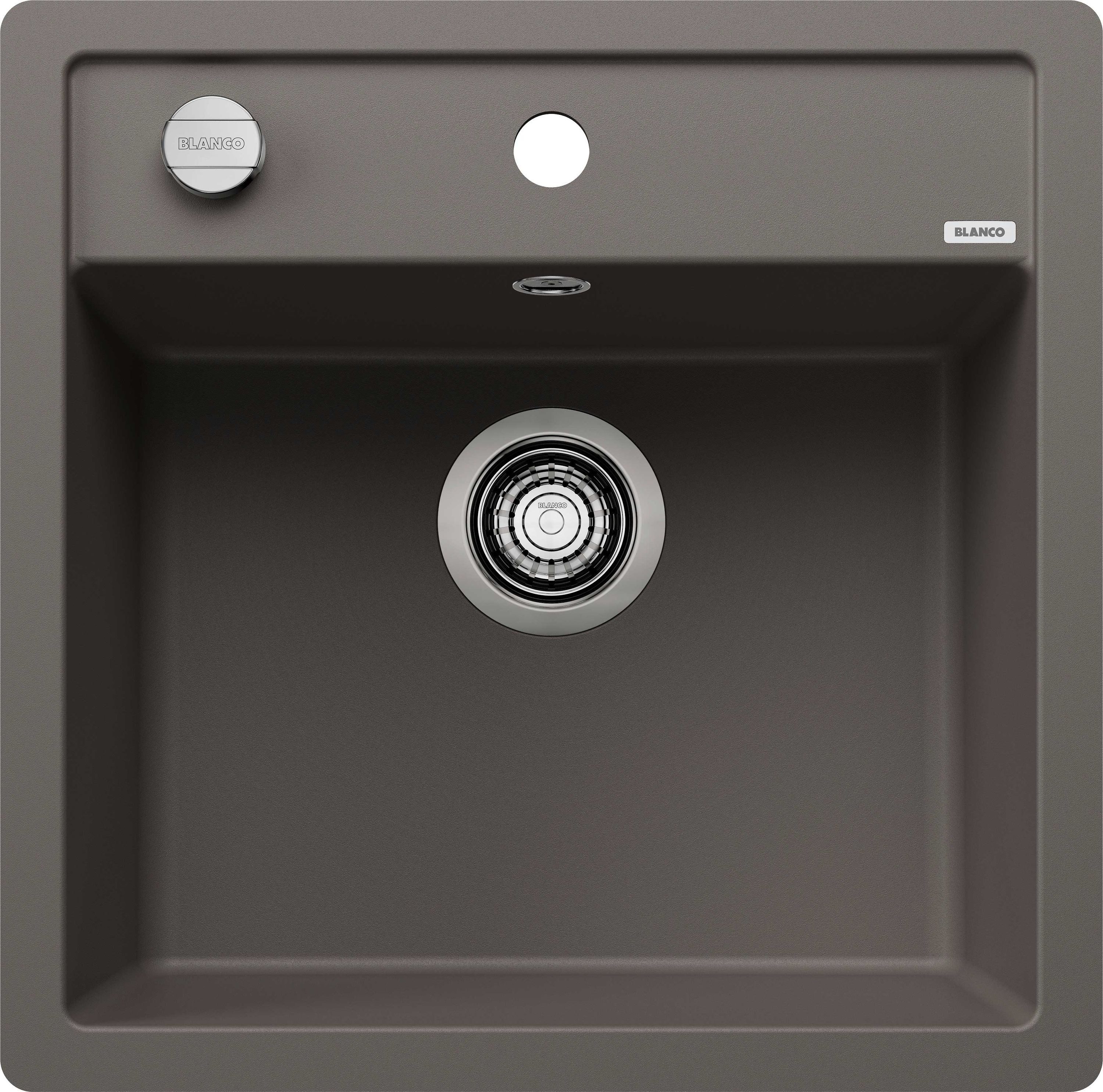 Einbauspüle DALAGO 5-F Einbauspüle SILGRANIT vulkangrau ab 50 cm Excenter