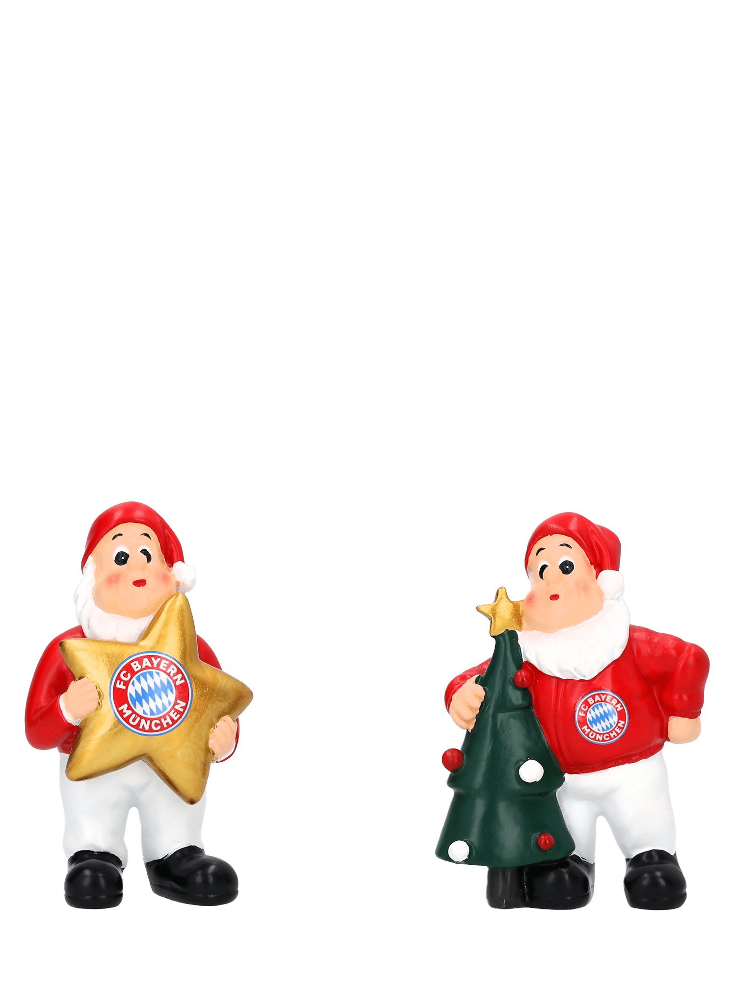 FC Bayern München Weihnachtsfigur FC Bayern München I Weihnachtsfiguren 2er-Set I Rot