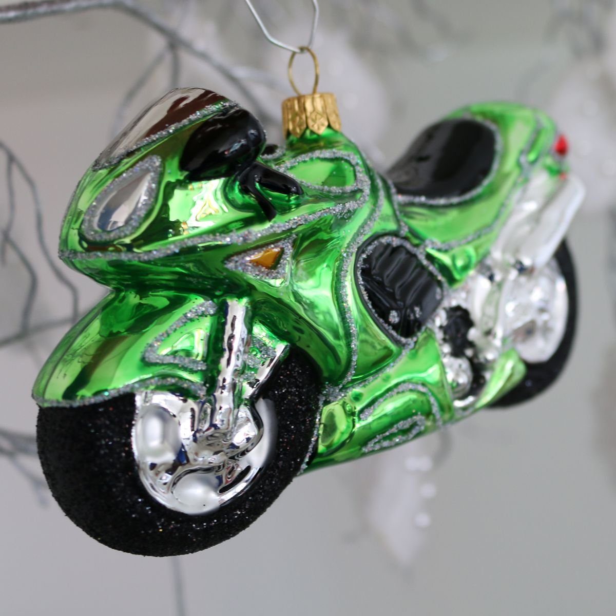 Christbaumschmuck 440s (1-tlg) 440s Christbaum-Hänger Motorrad grün