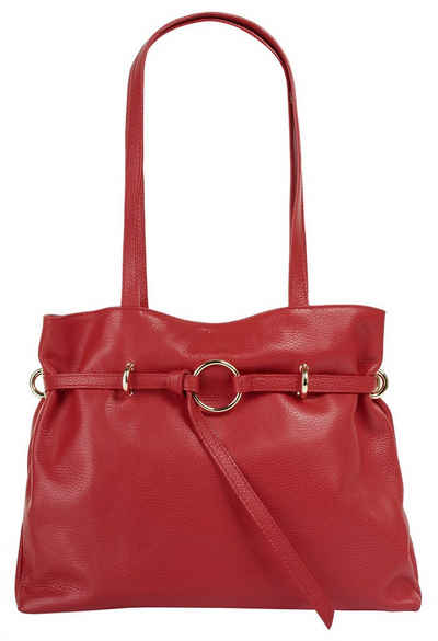 Samantha Look Henkeltasche, echt Leder, Made in Italy