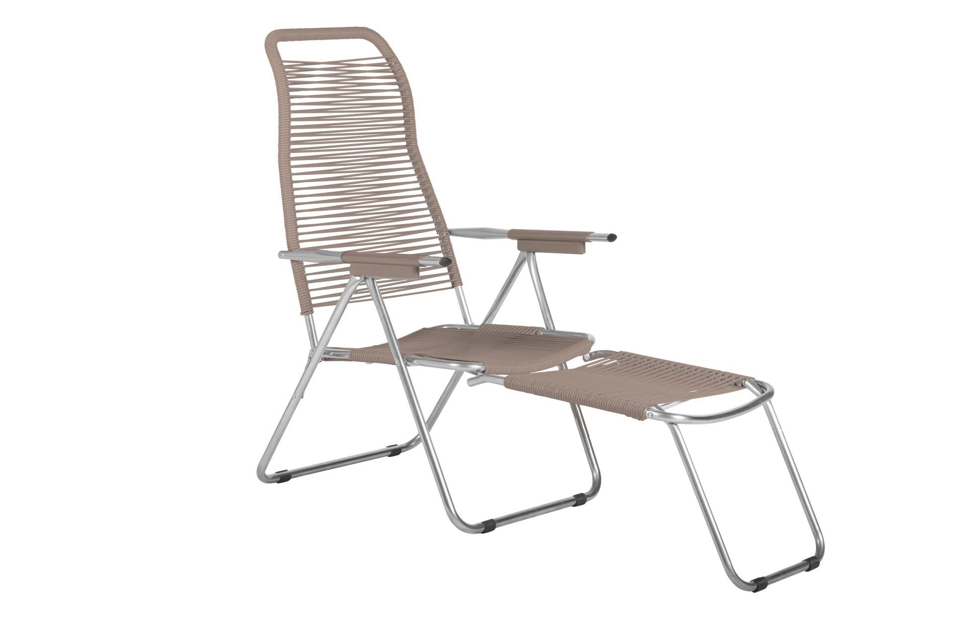 Fiam Gartensessel Spaghetti aus Aluminium, Taupe