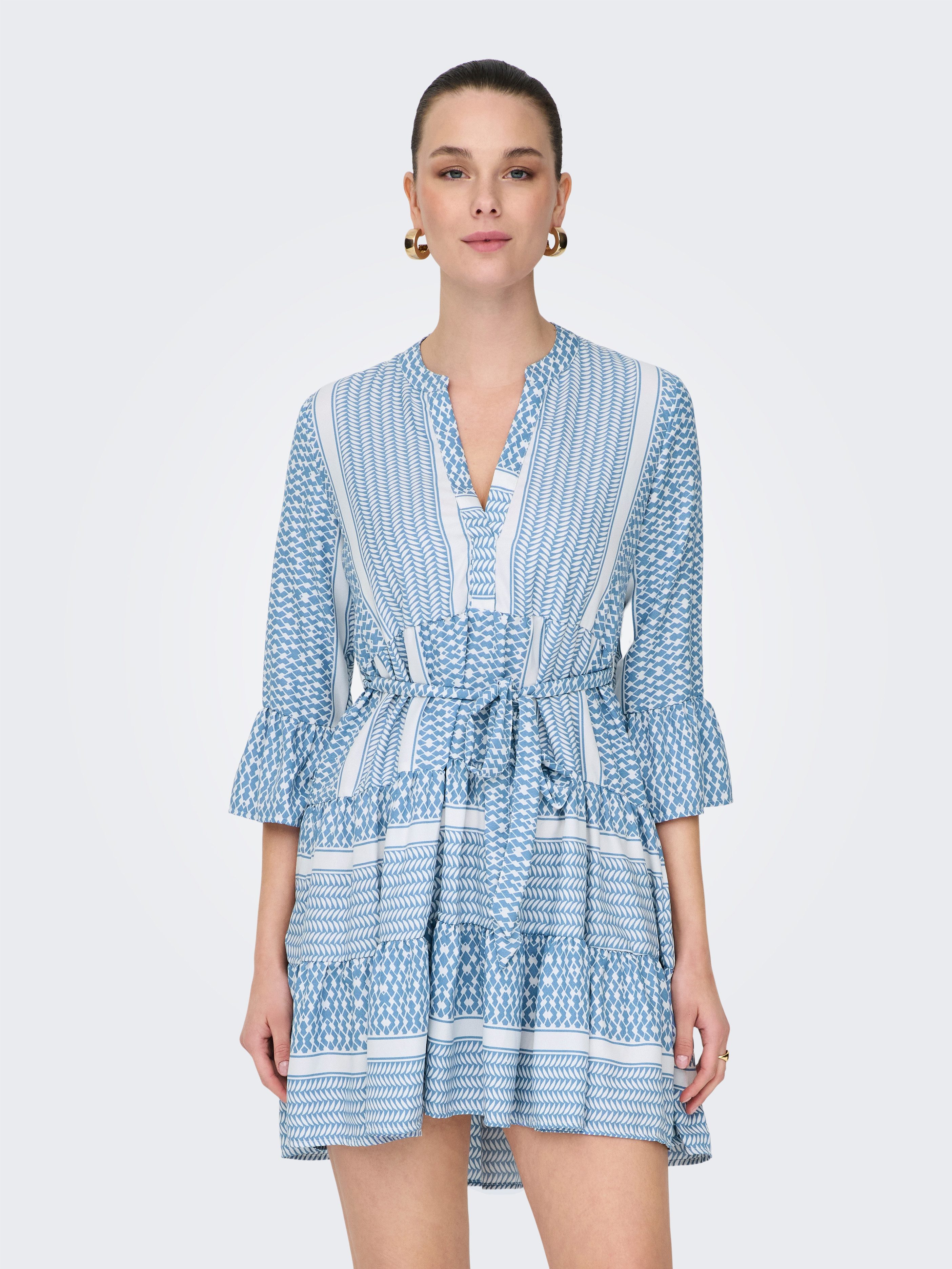 ONLY Tunikakleid ONLATHENA LIFE 3/4 SHORT DRESS WVN NOOS Sommerkleid günstig online kaufen