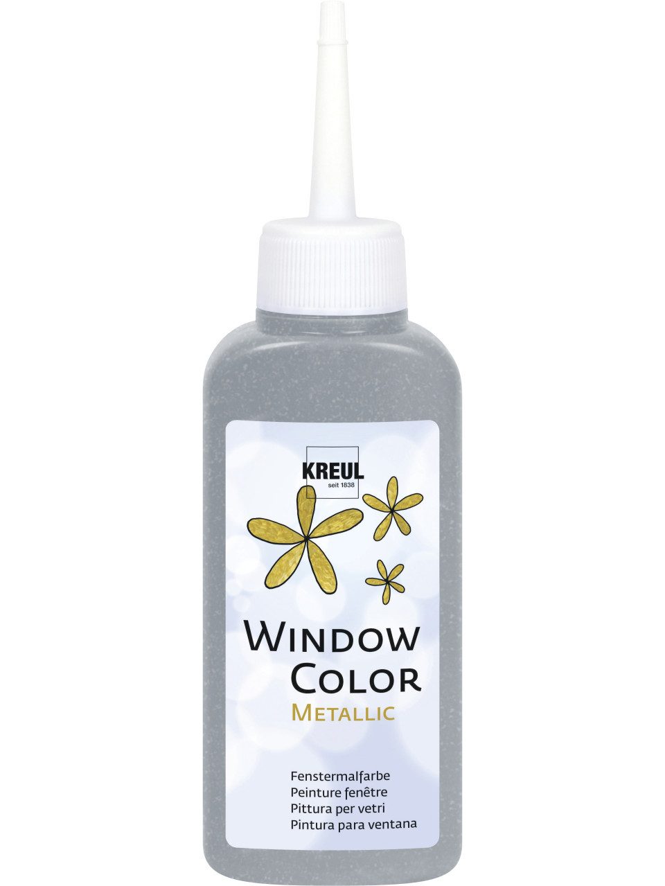 Kreul Bastelfarbe Kreul Window Color silber 80 ml