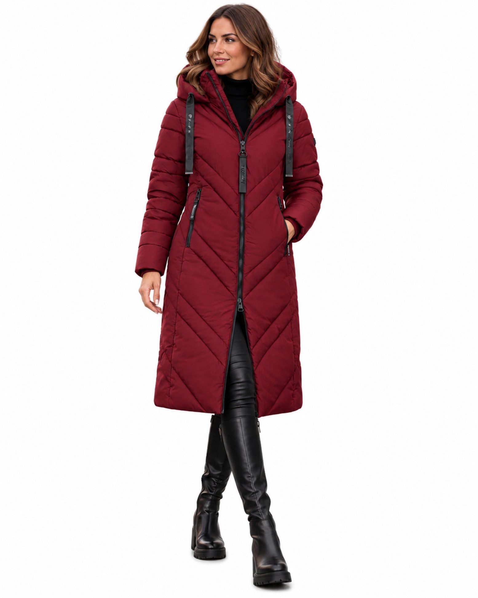 Geographical Norway Winterjacke DAMEN Winter Jacke Parka Stepp Jacke Wintermantel Lange Mantel WARM