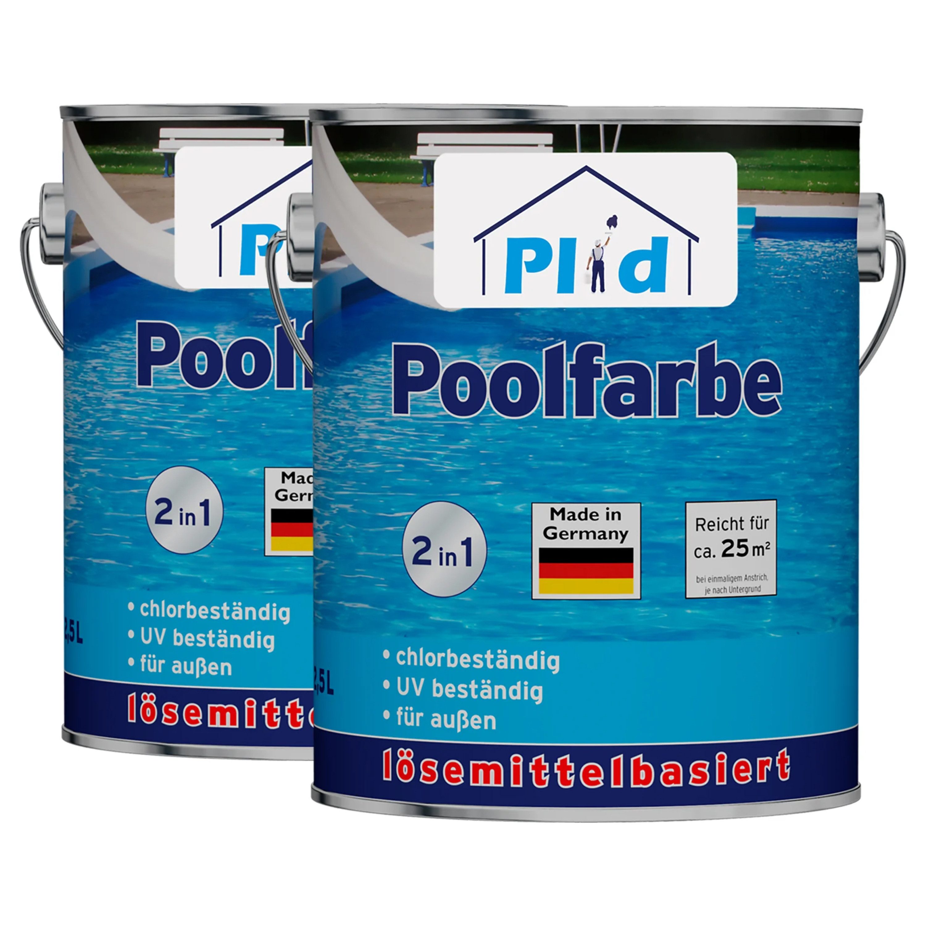 plid Acryl-Flüssigkunststoff Premium Poolfarbe Schwimmbeckenfarbe Unterwass günstig online kaufen