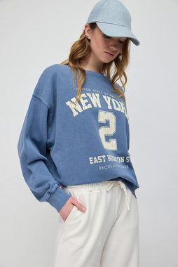 No Matter What Sweatshirt mit lässigem Frontprint