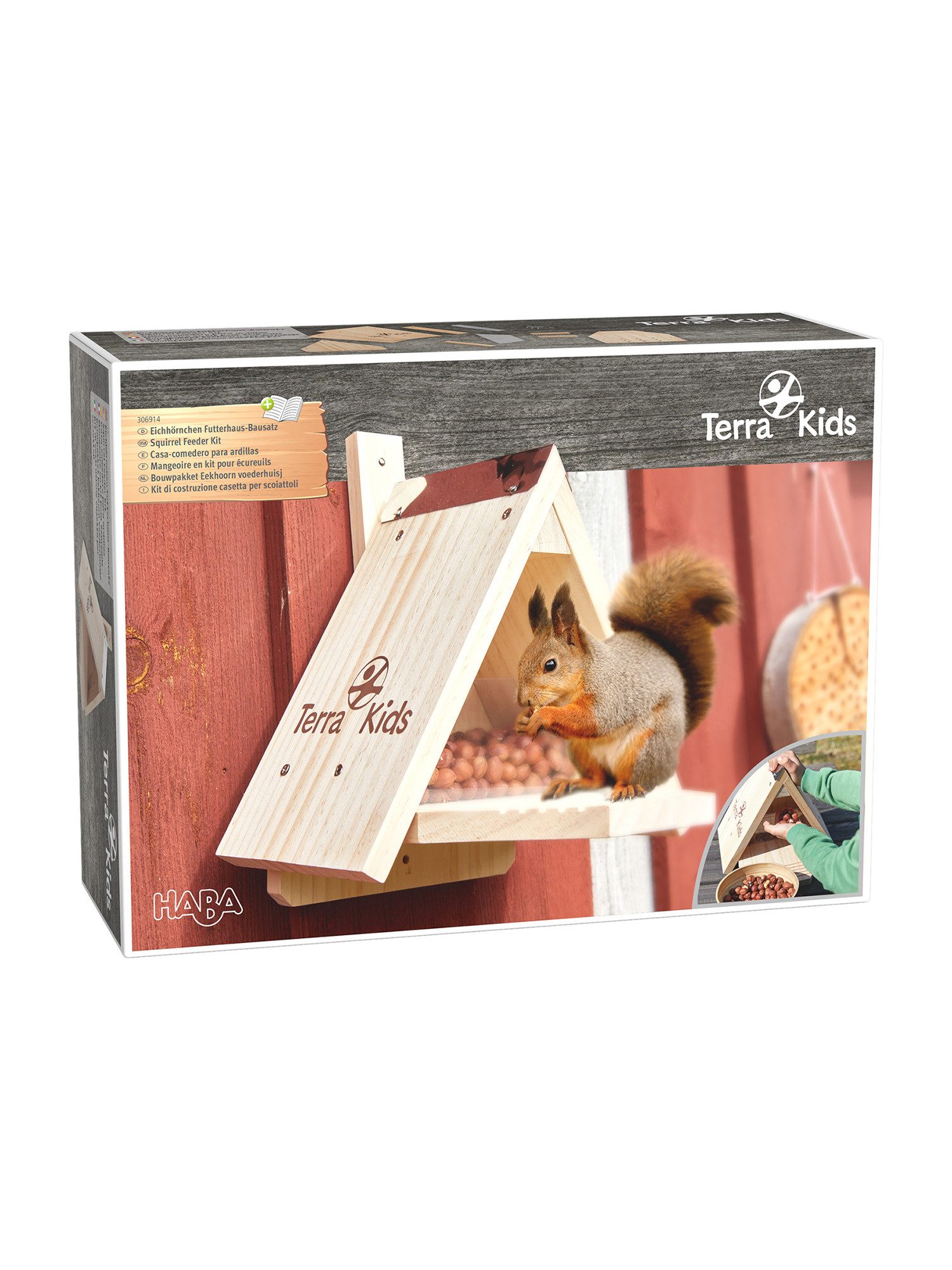 Haba Outdoor-Spielzeug Terra Kids Eichhörnchen Futterhaus-Bausatz, Haba 306914, unisex neutral