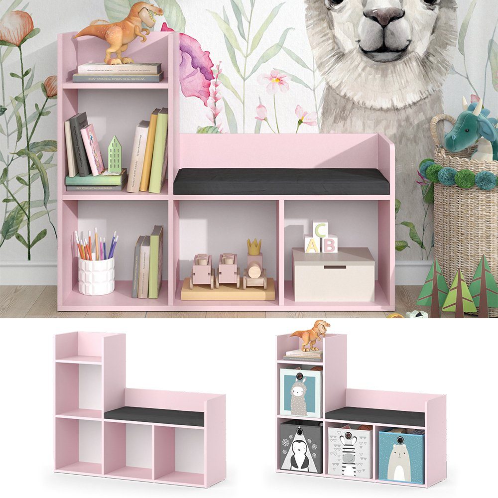 Vicco Sitzbank Luigi, Rosa, 107.2 x 88.6 cm ohne Faltboxen (1-St)