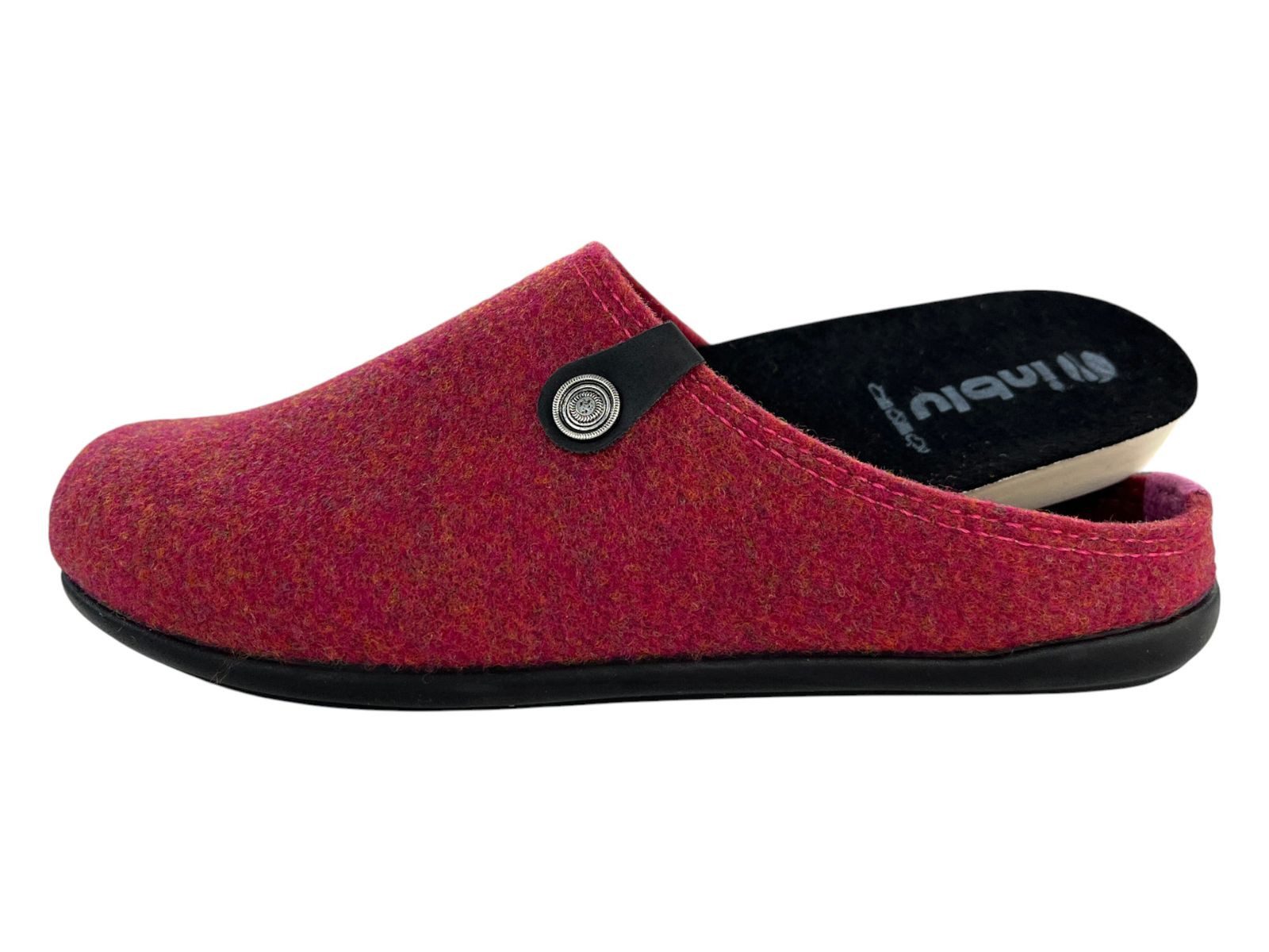 INBLU inblu Damen Pantoffel 69-GF270 azalea bordo Hausschuh