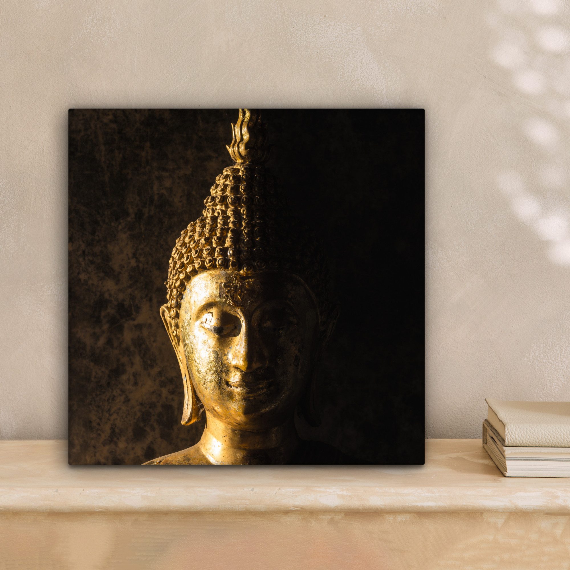 OneMillionCanvasses® Leinwandbild Buddha - Buddha-Statue - Gold - Spirituel günstig online kaufen