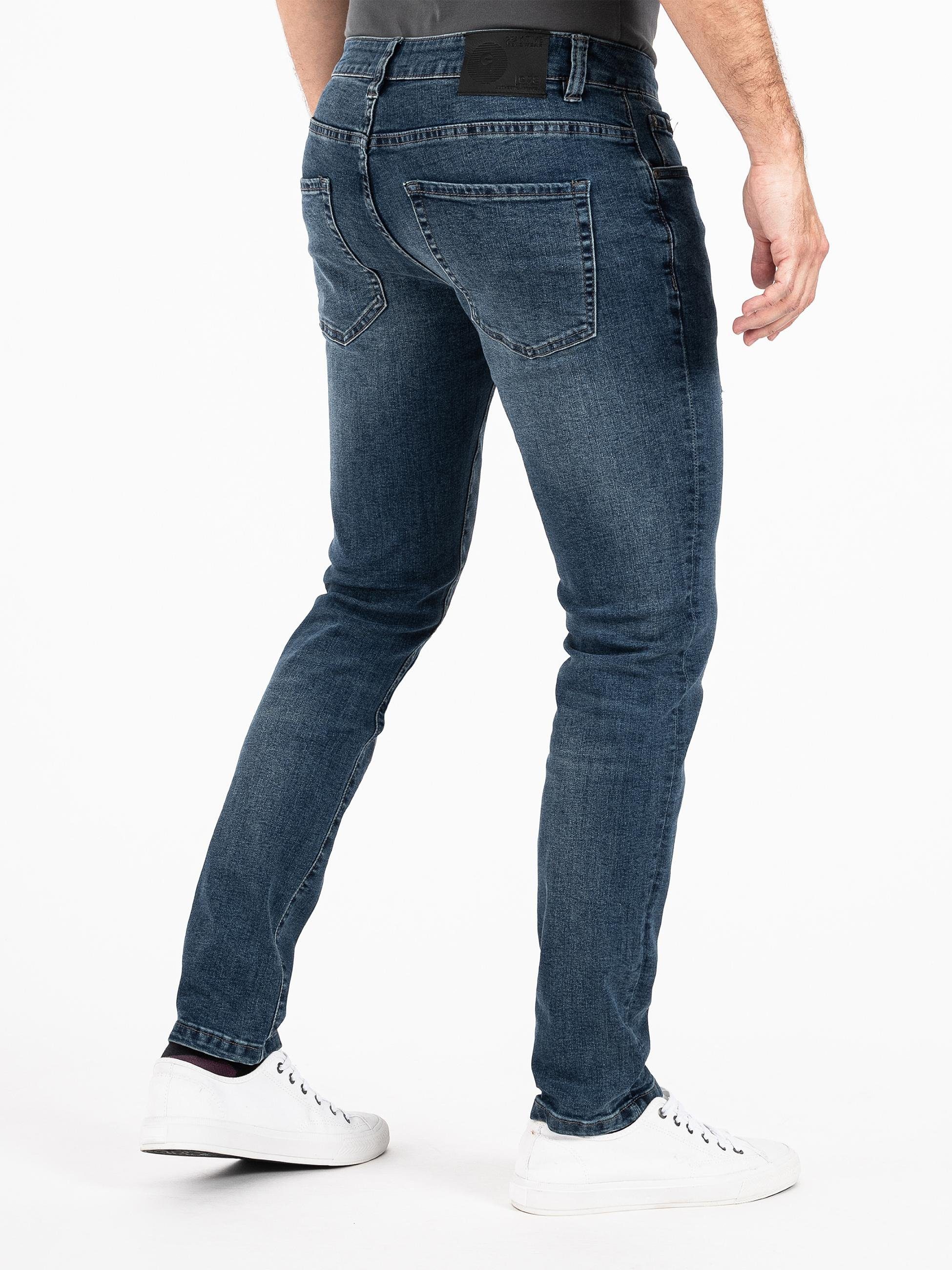 Stretch-Bund Herren Slim-fit-Jeans mit PEAK und blau Destroyed-Optik Jeans TIME München